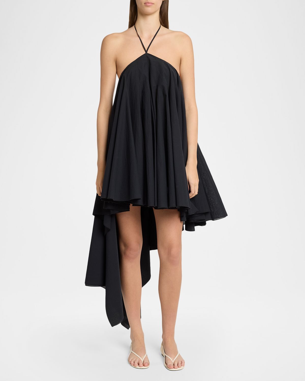 Jacquemus La Abiha Trapeze Halter Mini Dress