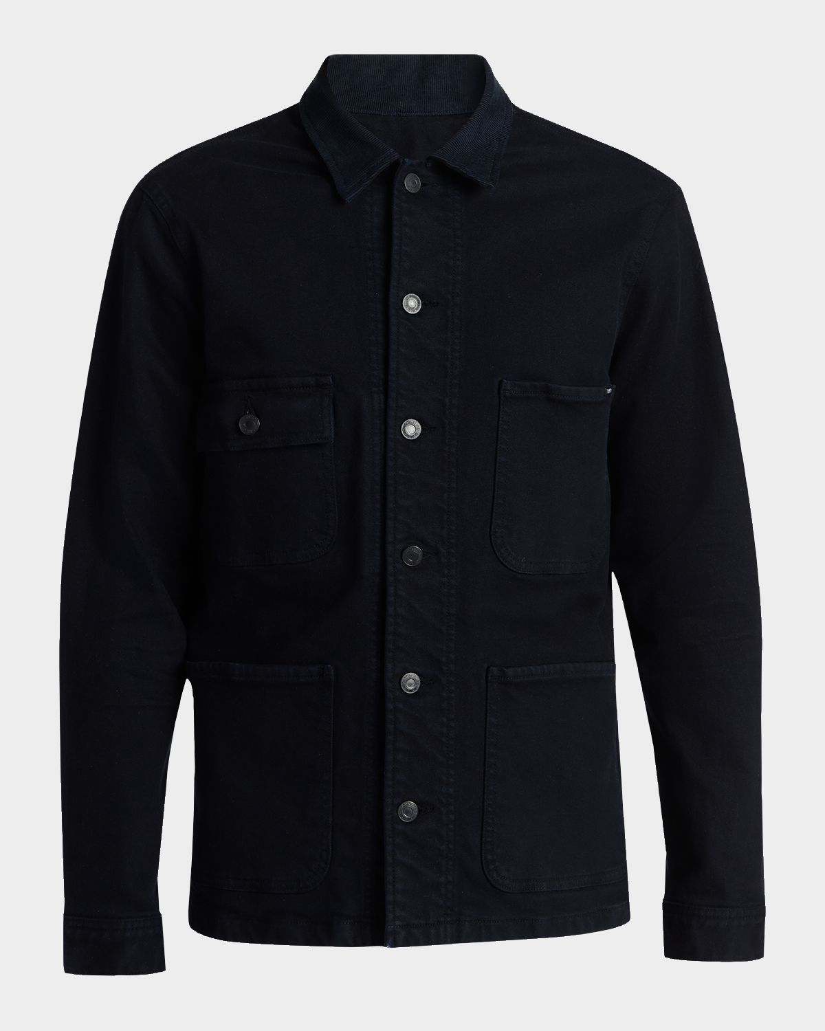 TOM FORD Men 's Twill Denim Four-Pocket Chore Jacket