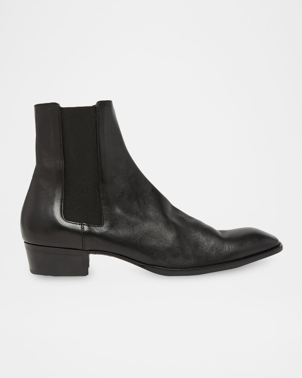 Saint Laurent Men 's Stanton Leather Chelsea Boots | Thumbnail 7