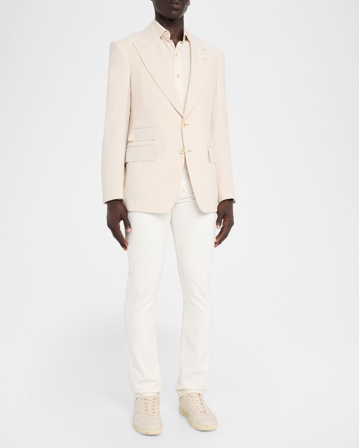 TOM FORD Wool/Cashmere-Blend Single-Breasted Blazer
