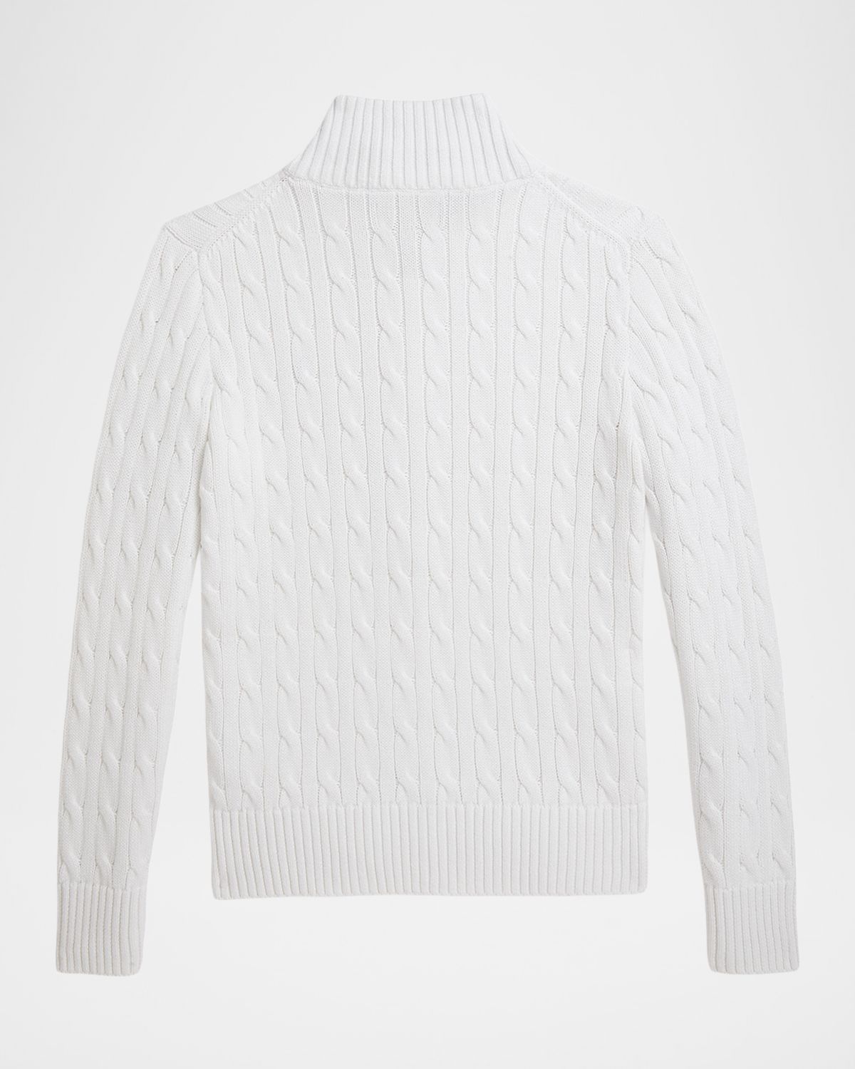 Polo Ralph Lauren Boy 's Cable-Knit Cotton Full-Zip Sweater