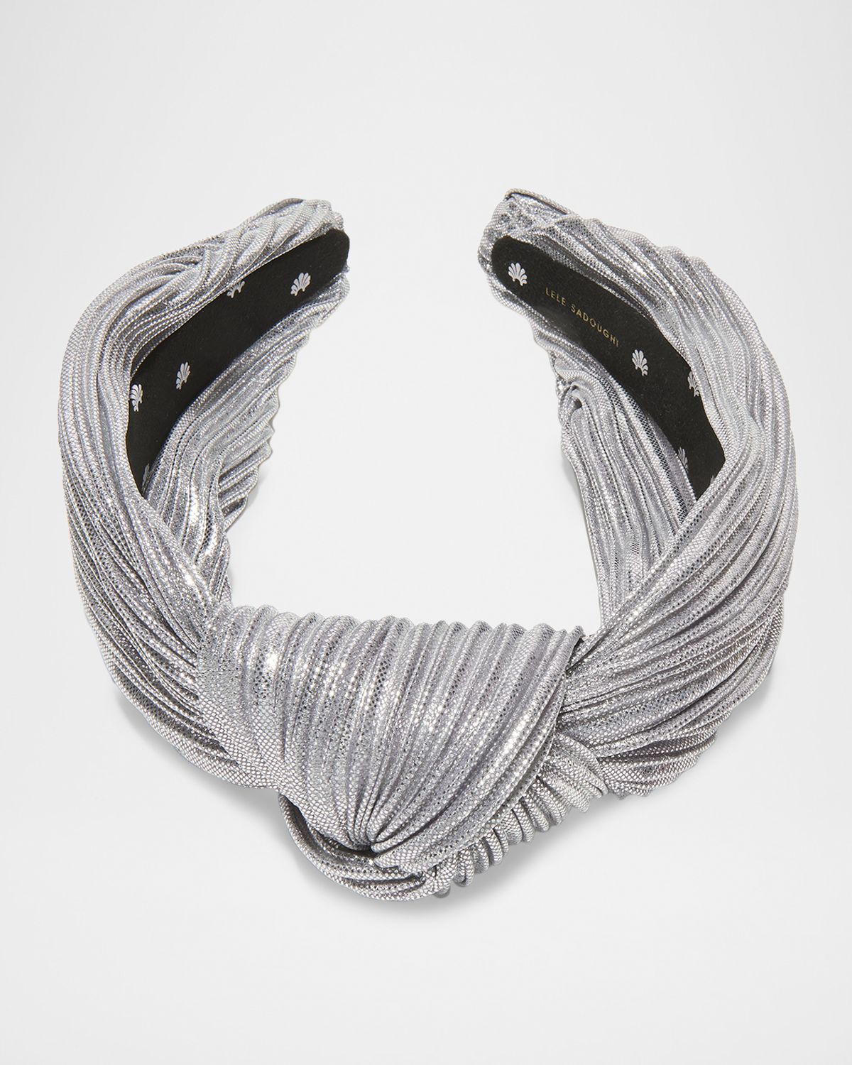 Lele Sadoughi Knotted Pleated Headband