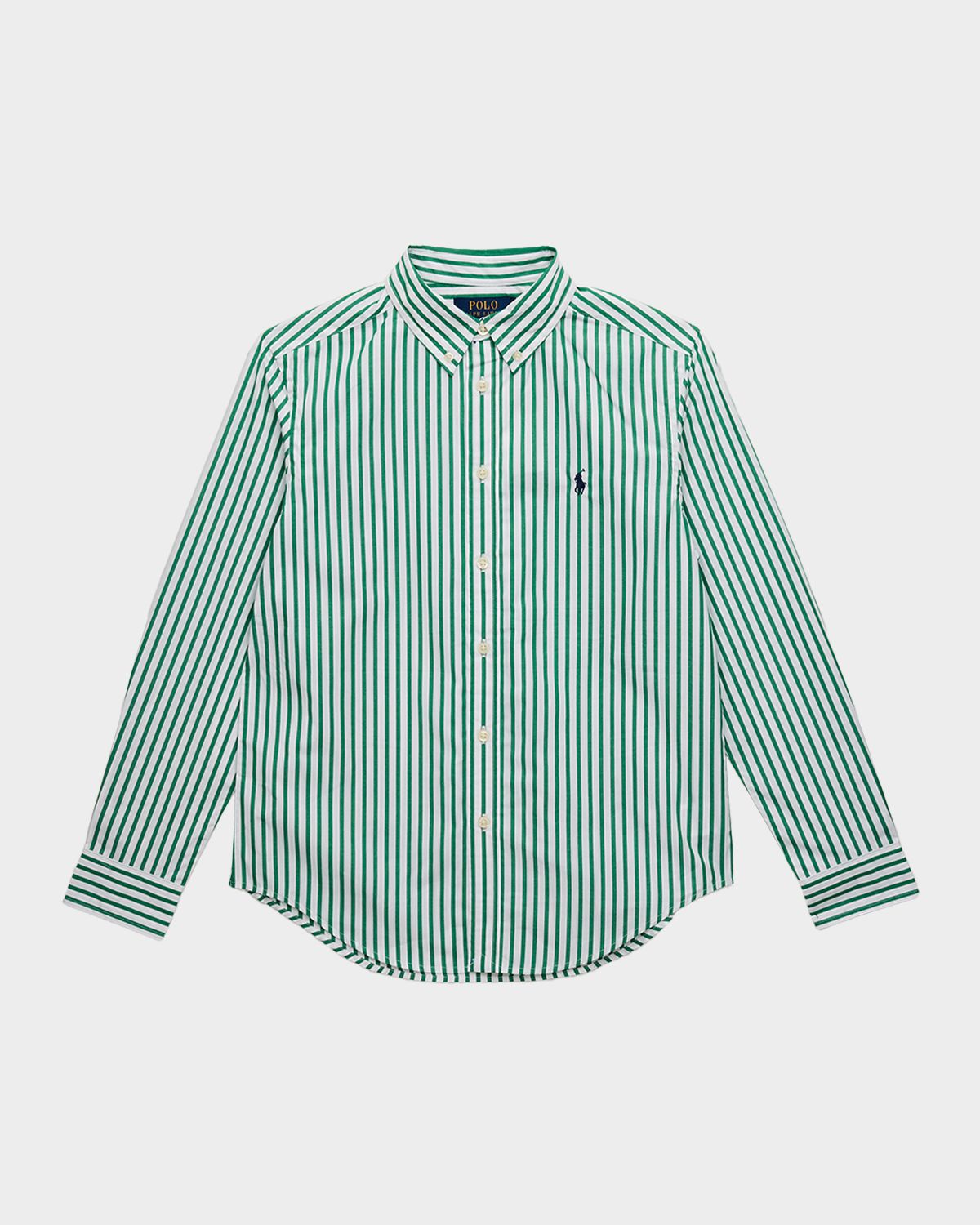 Polo Ralph Lauren Boy 's Striped Cotton Poplin Shirt, Size S-XL