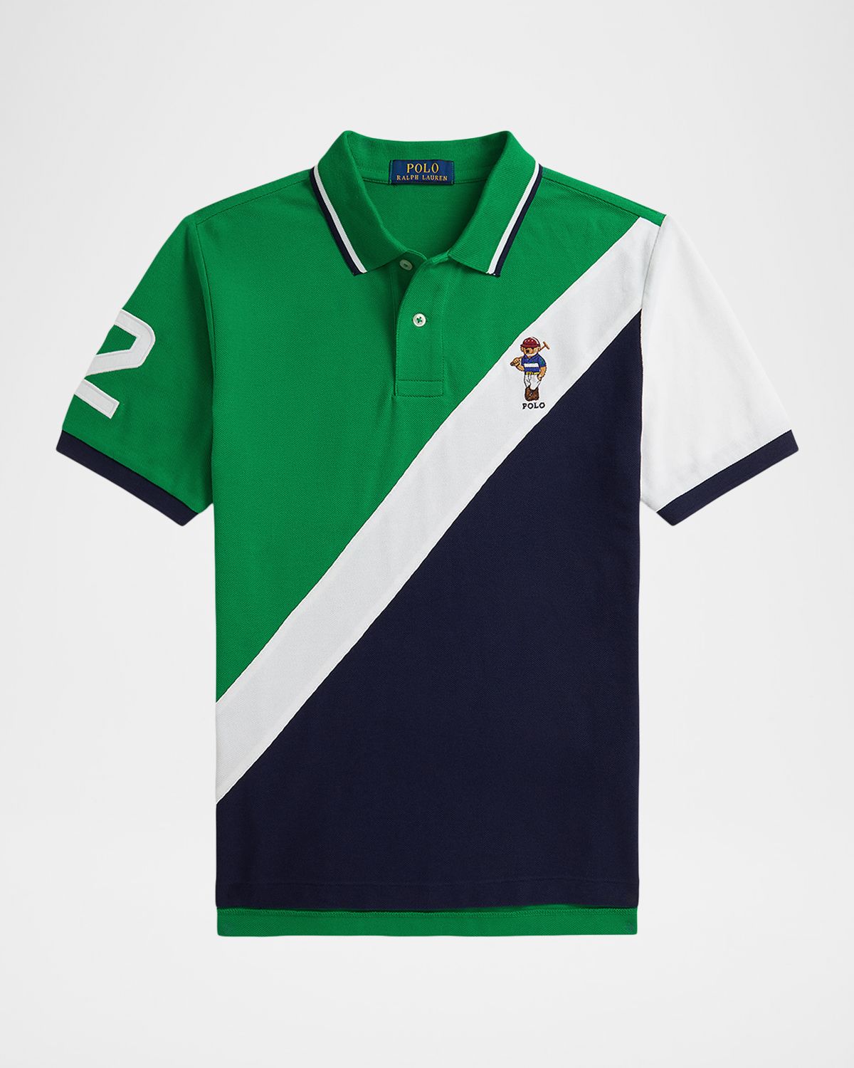 Polo Ralph Lauren Boy 's Embroidered Color-Block Polo Shirt, Size S-XL