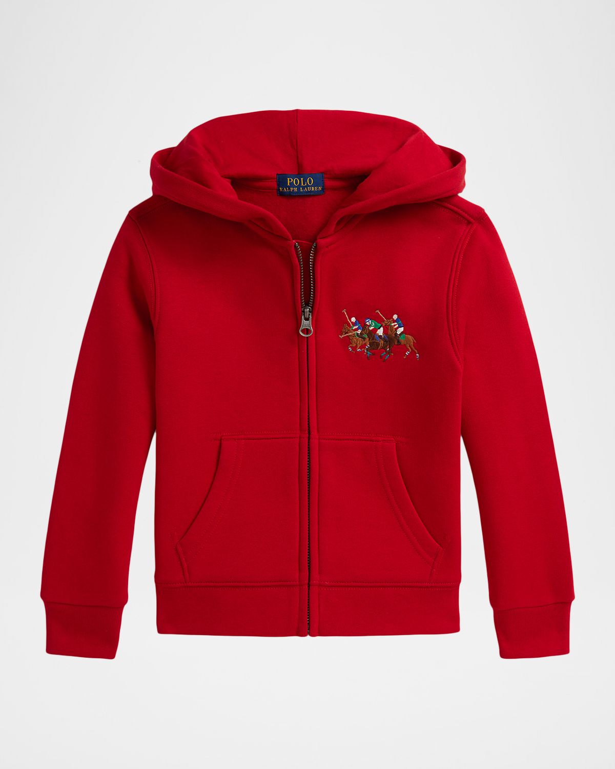 Polo Ralph Lauren Boy 's Triple-Pony Fleece Full-Zip Hoodie