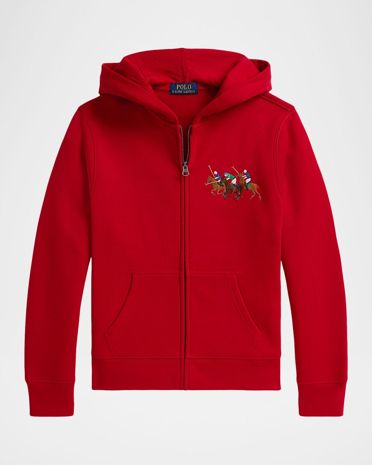 Polo Ralph Lauren Boy 's Triple-Pony Fleece Full-Zip Hoodie