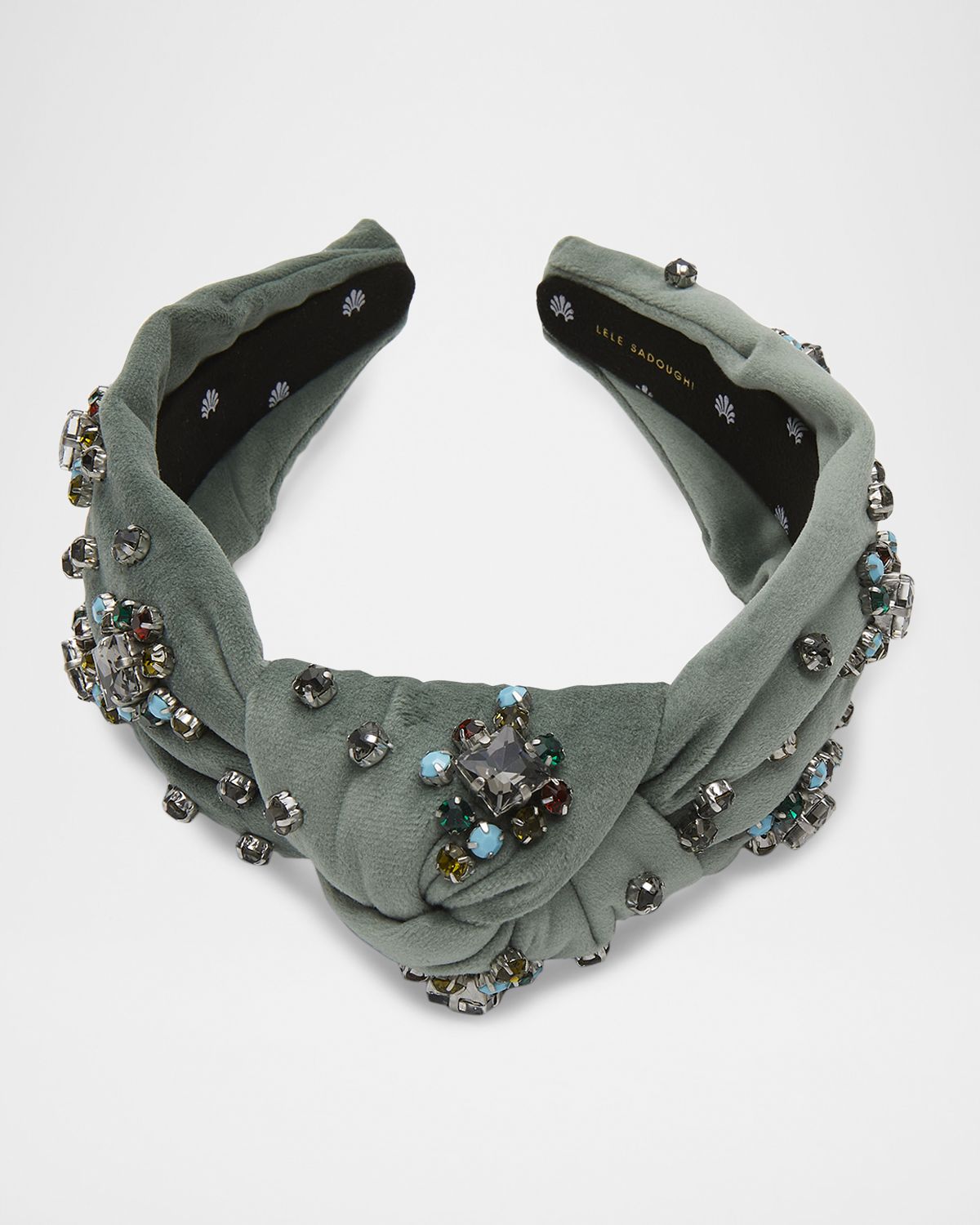 Lele Sadoughi Knotted Twinkle Crystal Headband