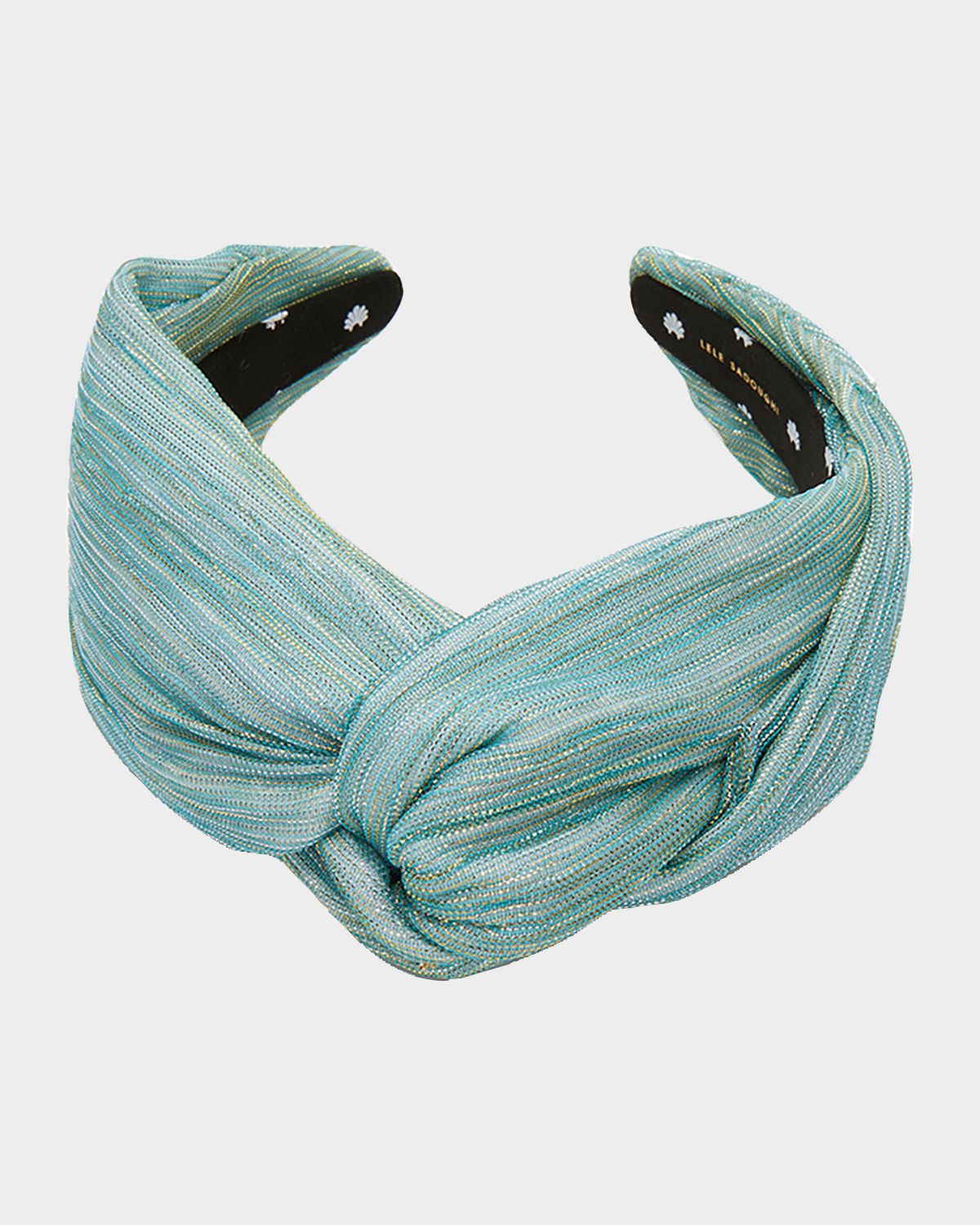 Lele Sadoughi Greta Shimmer Knotted Headband