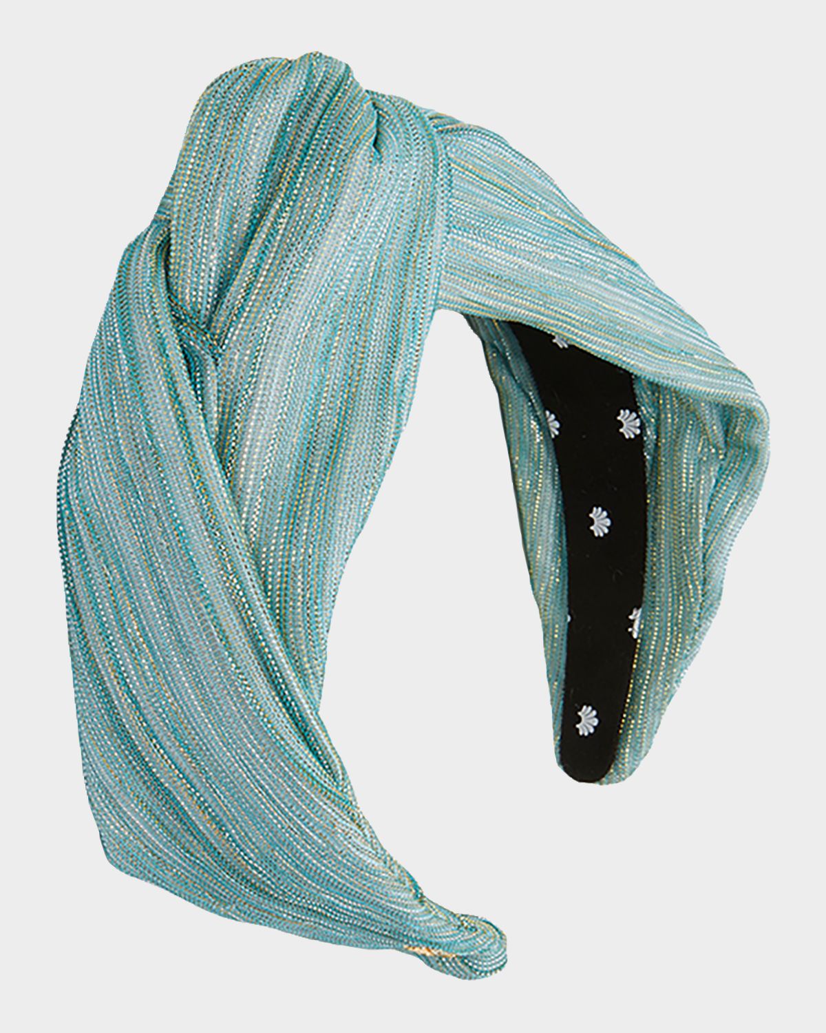 Lele Sadoughi Greta Shimmer Knotted Headband