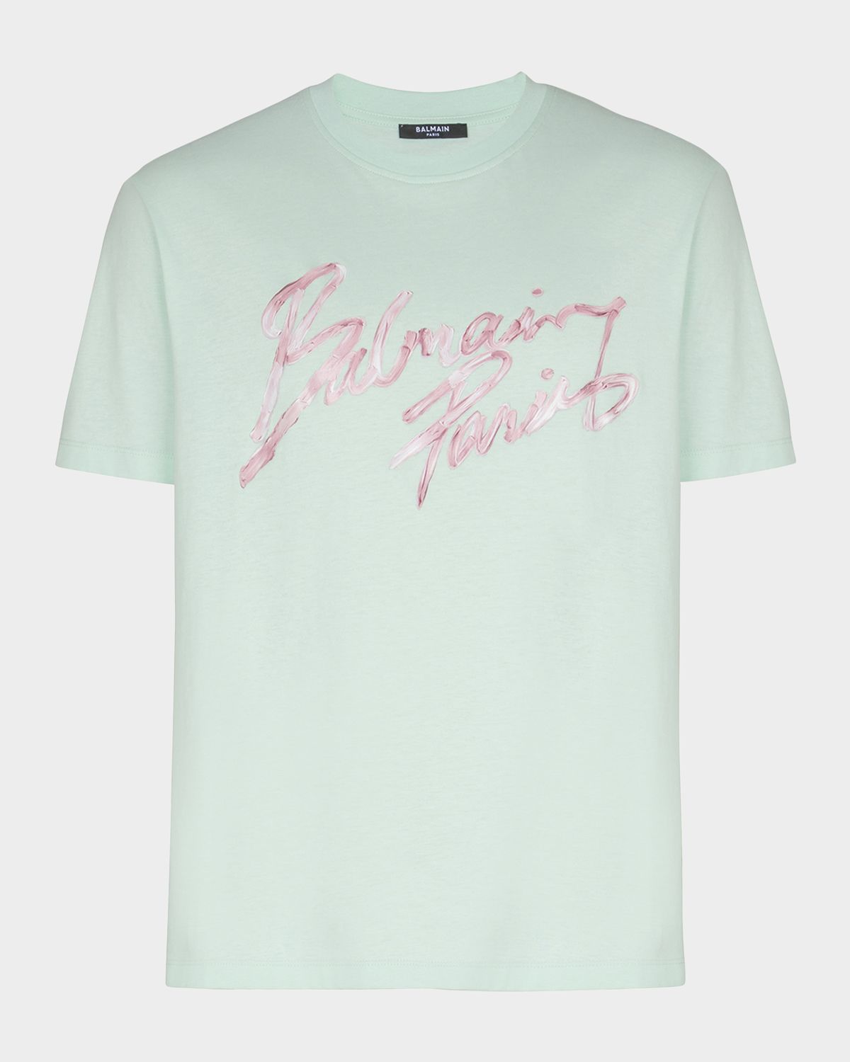 Balmain Men 's Paris Printed Cotton T-Shirt