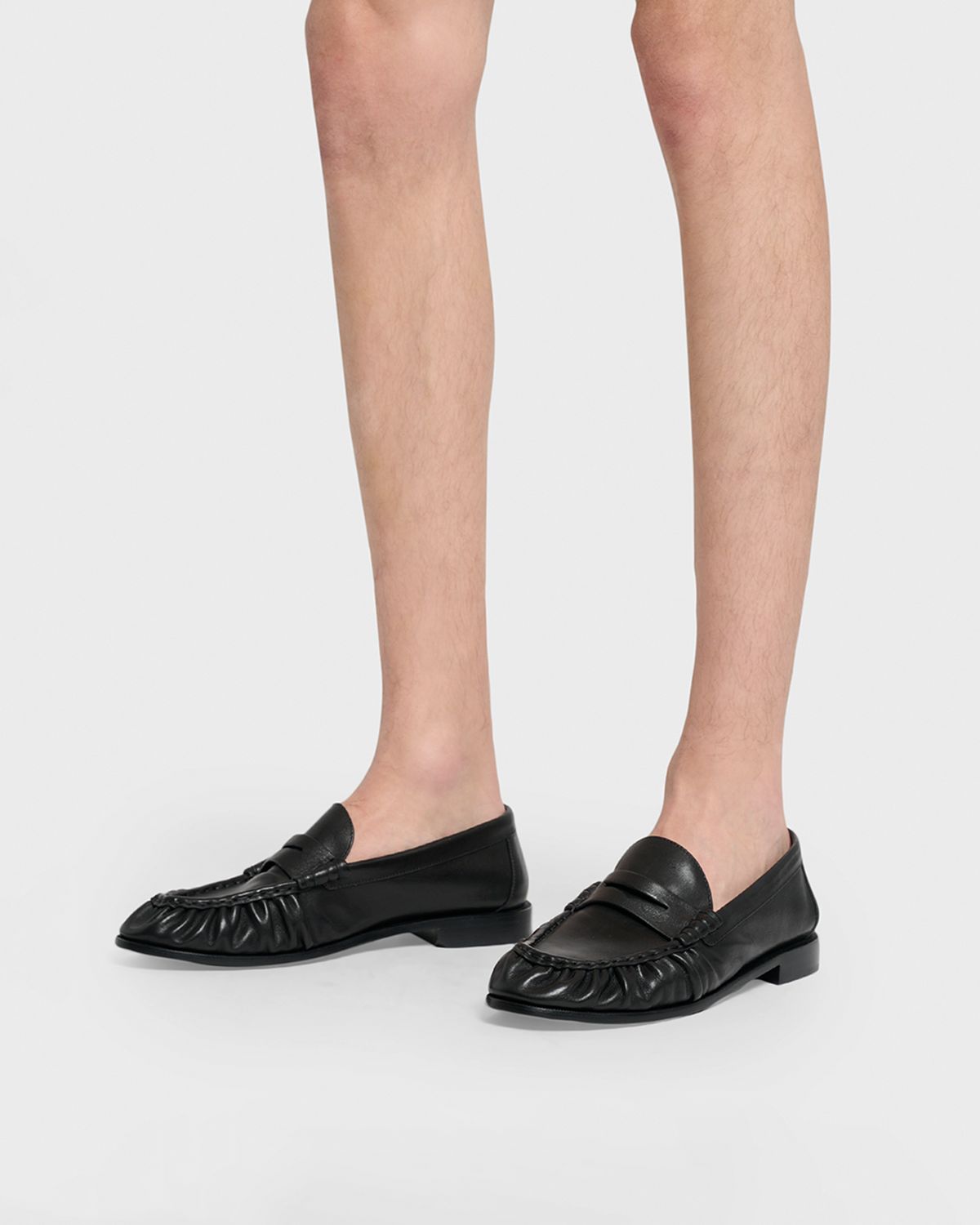 Saint Laurent Men 's Le Loafer Creased Leather Mules | Thumbnail 6 Saint Laurent Men 's Le Loafer Creased Leather Mules | Thumbnail 6