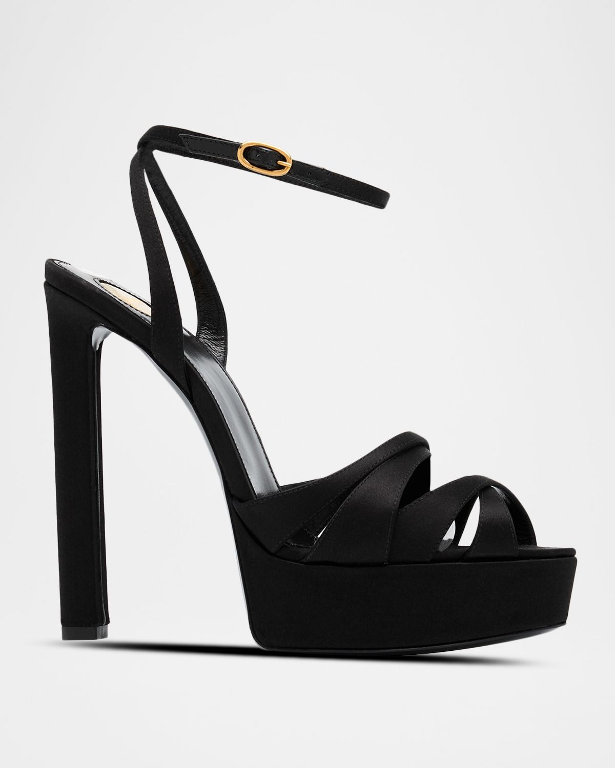 Saint Laurent 110mm Chandelle Satin Platform Sandals | Thumbnail 5 Saint Laurent 110mm Chandelle Satin Platform Sandals | Thumbnail 5