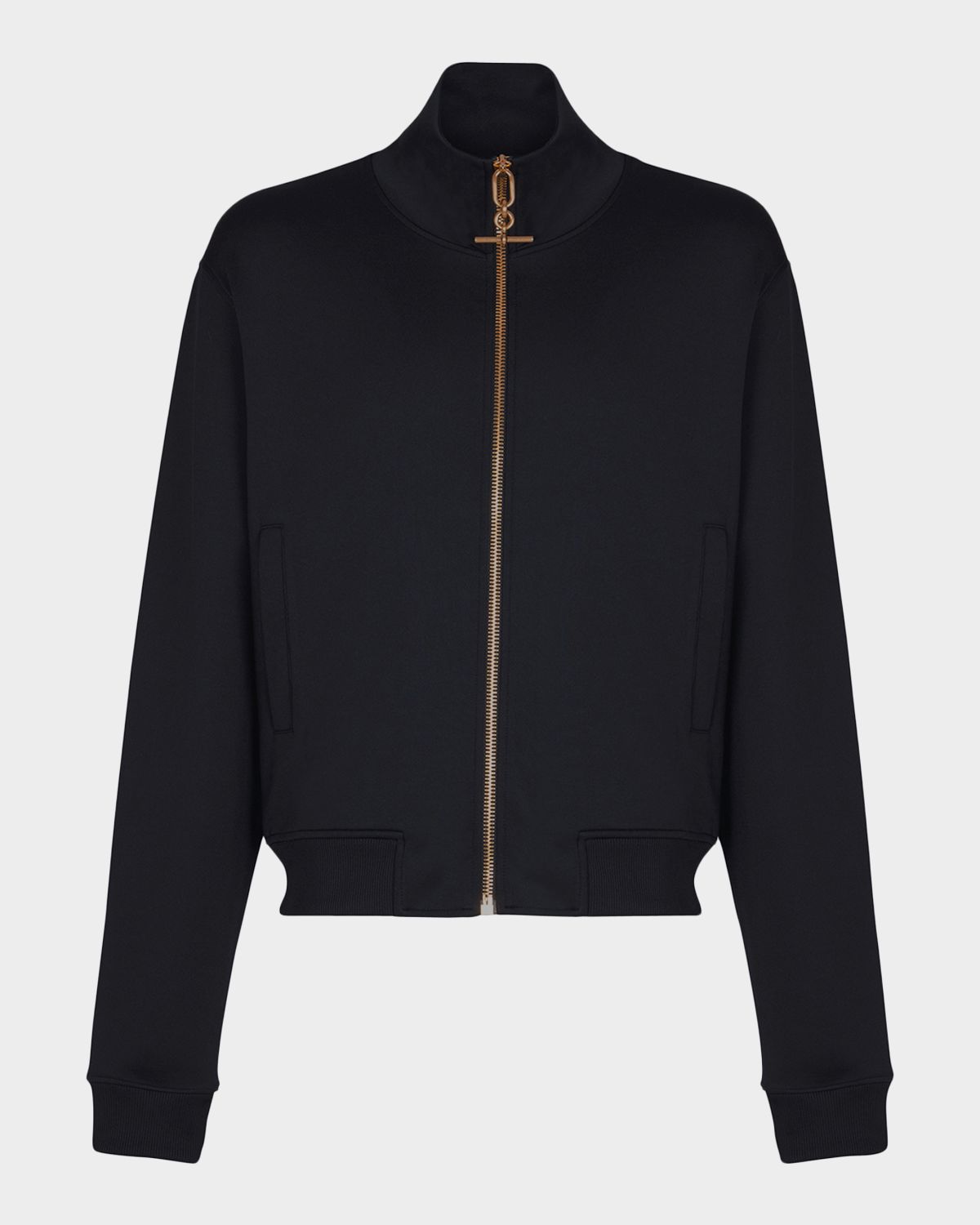 Balmain Men 's T-Bar Neoprene Track Jacket