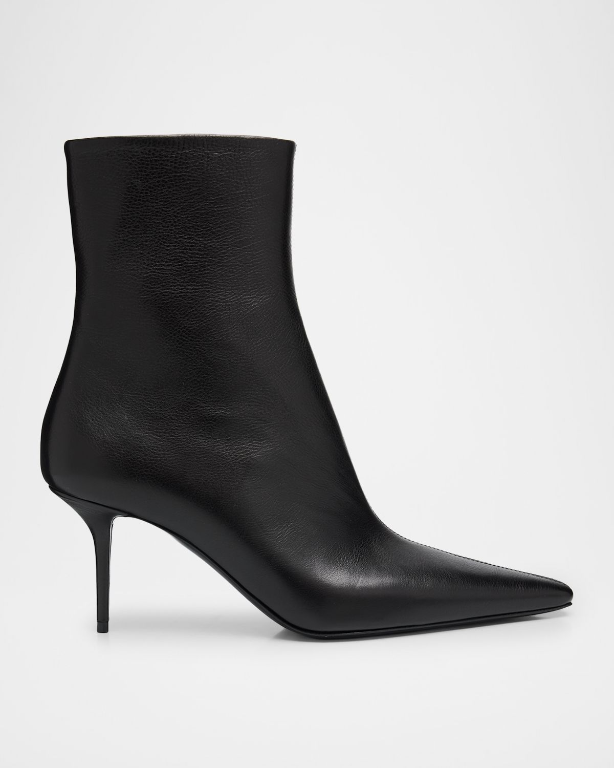 Saint Laurent 75mm Ashley Leather Booties