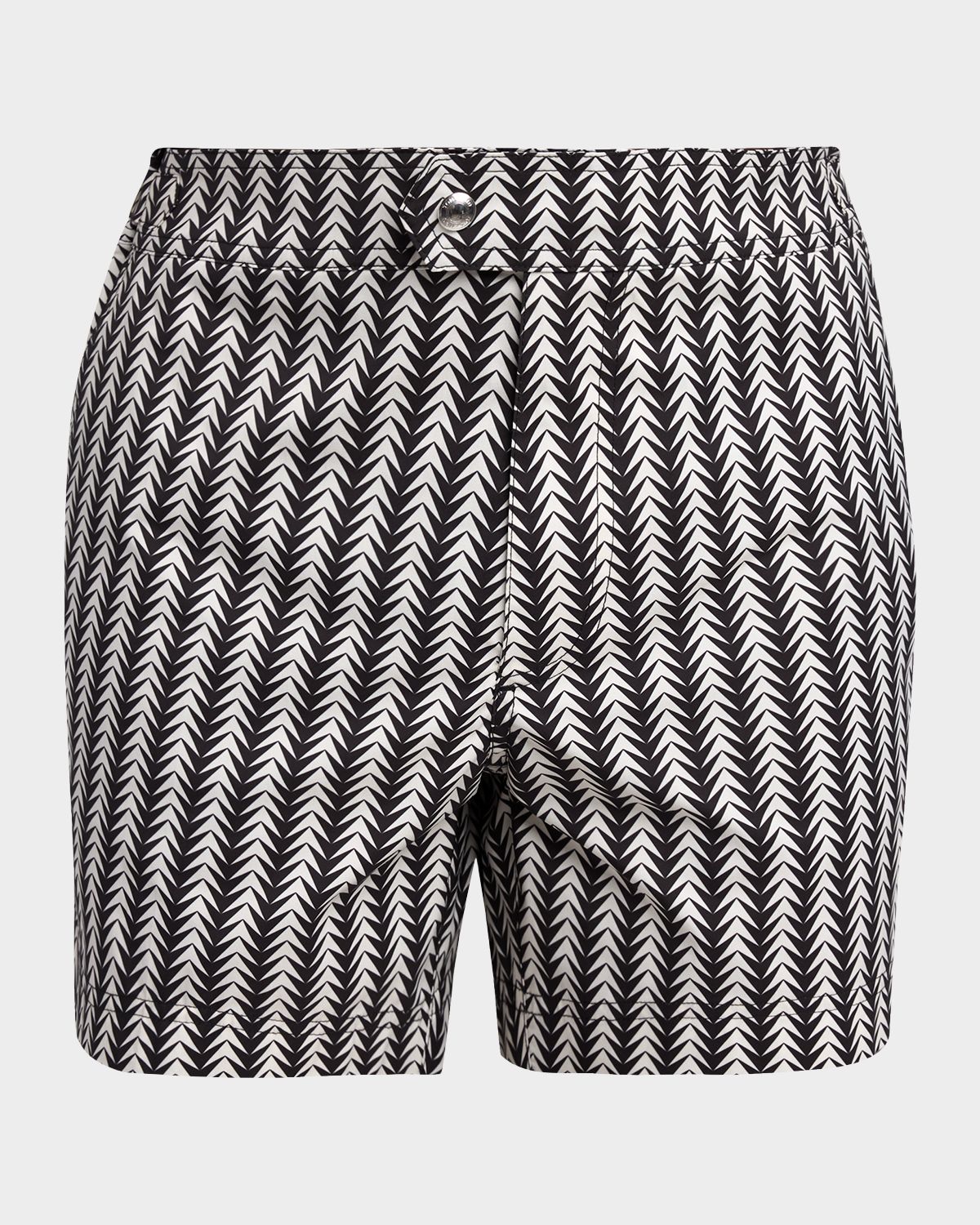 TOM FORD Men 's Geometric-Print Nylon Swim Trunks