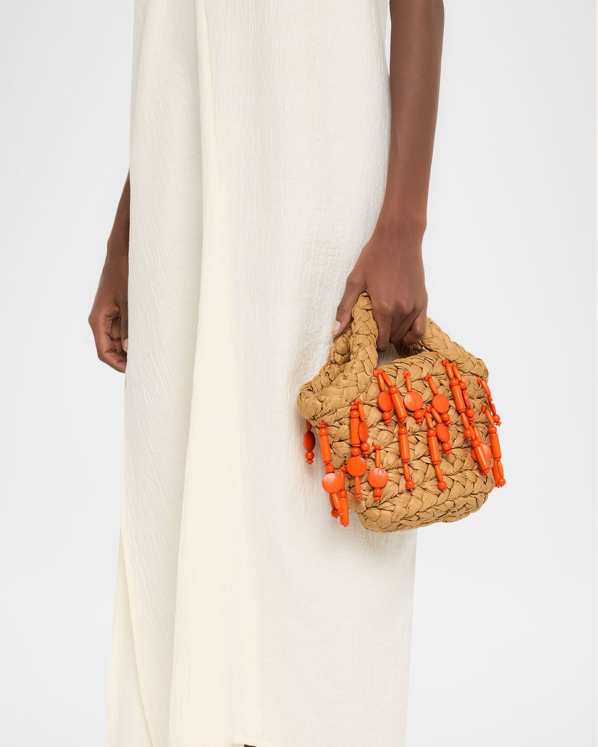 SIMONMILLER Shelly Mini Beaded Raffia Top-Handle Bag | Thumbnail 6