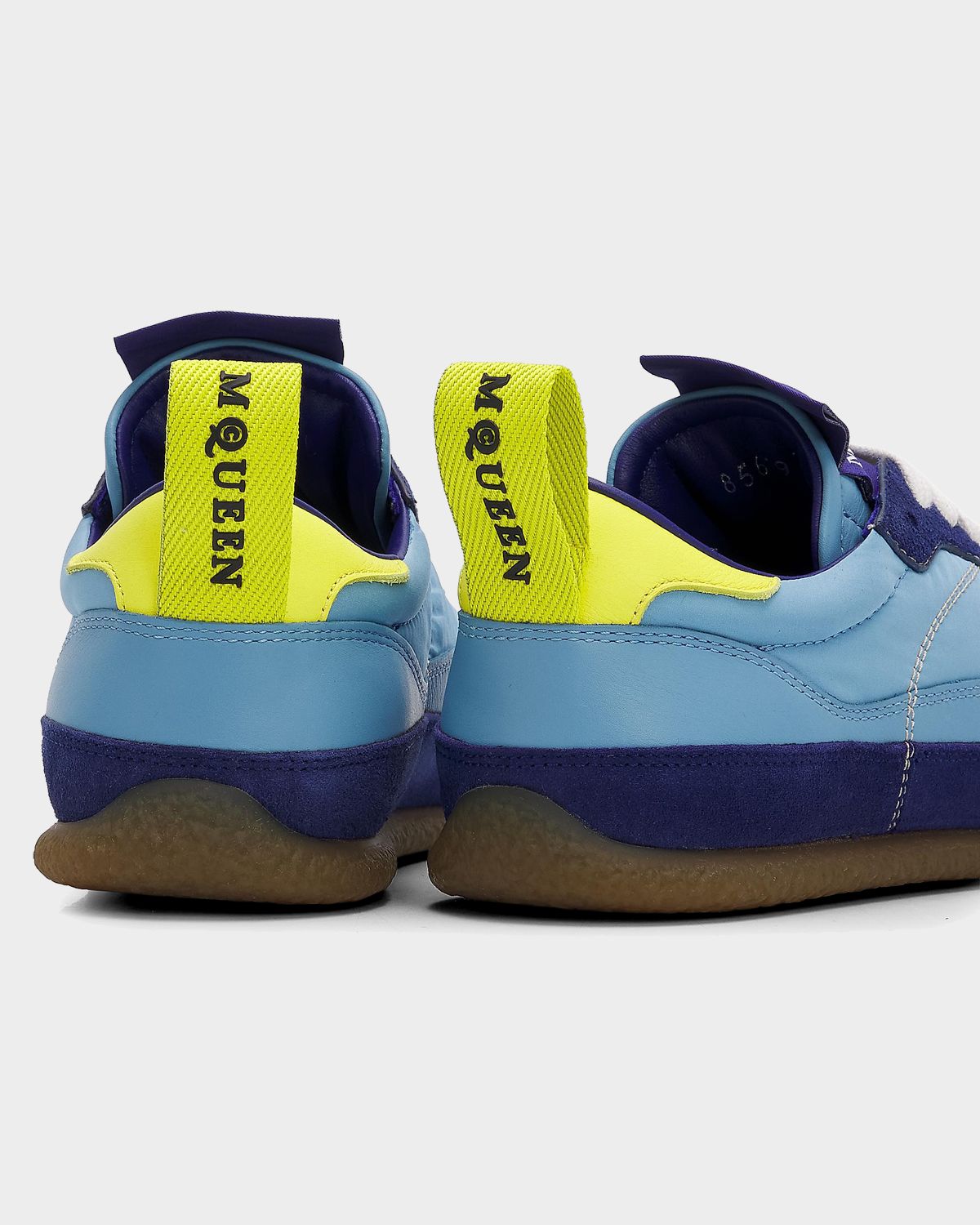 McQueen EC1 Mixed Leather and Nylon Low-Top Trainers