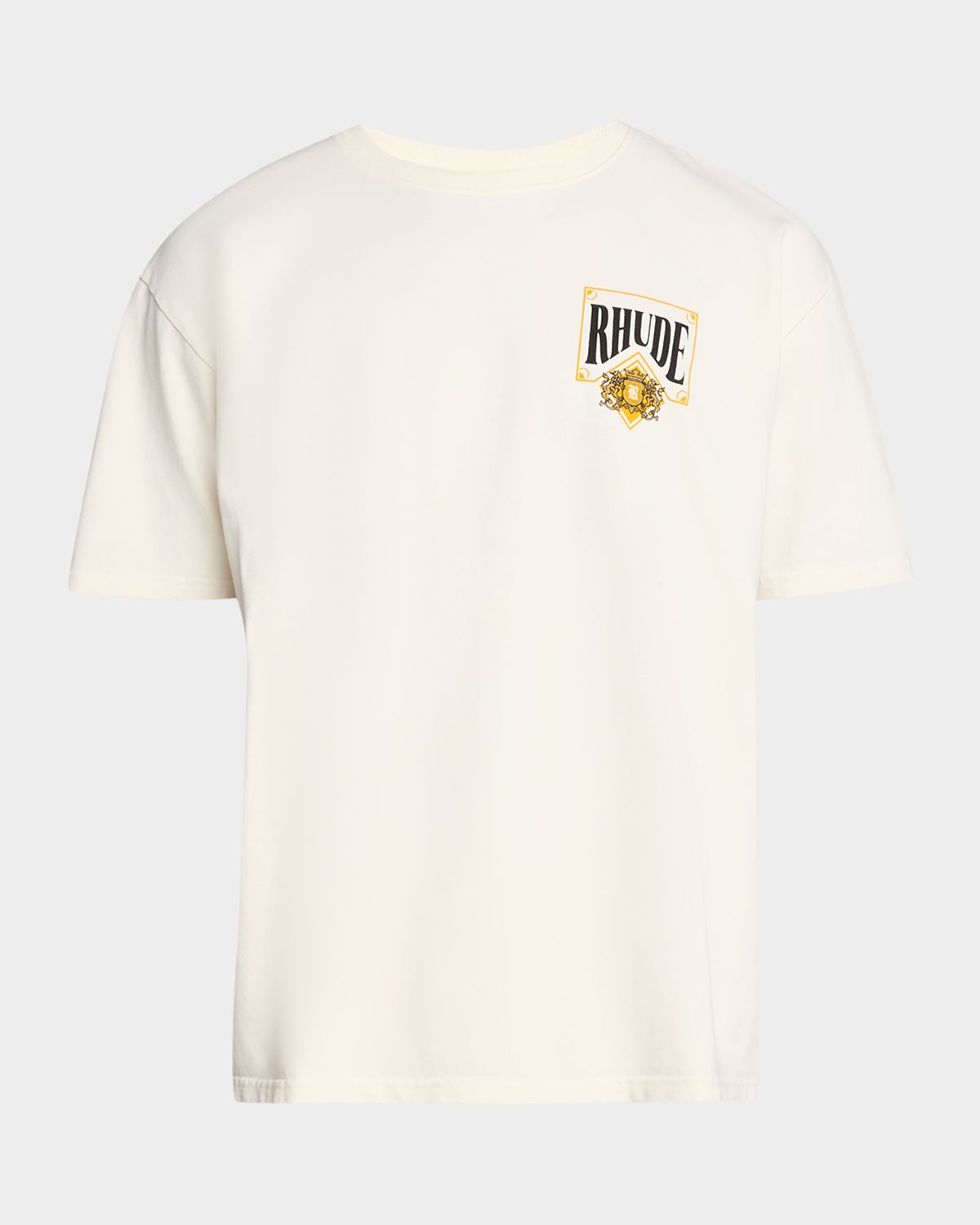 Rhude Men 's Playing Card Logo Cotton T-Shirt