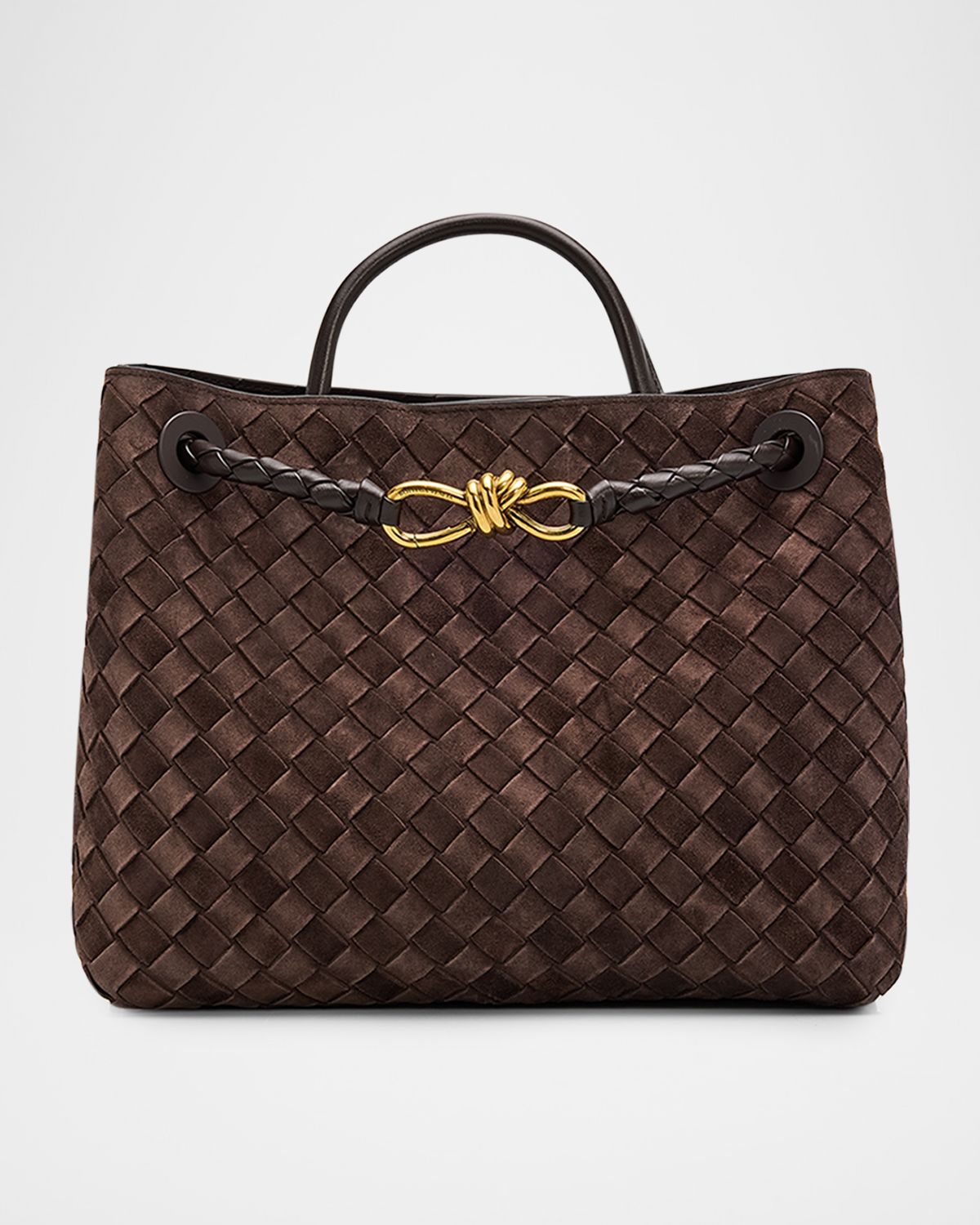 Bottega Veneta Andiamo Medium Top-Handle Bag in Suede