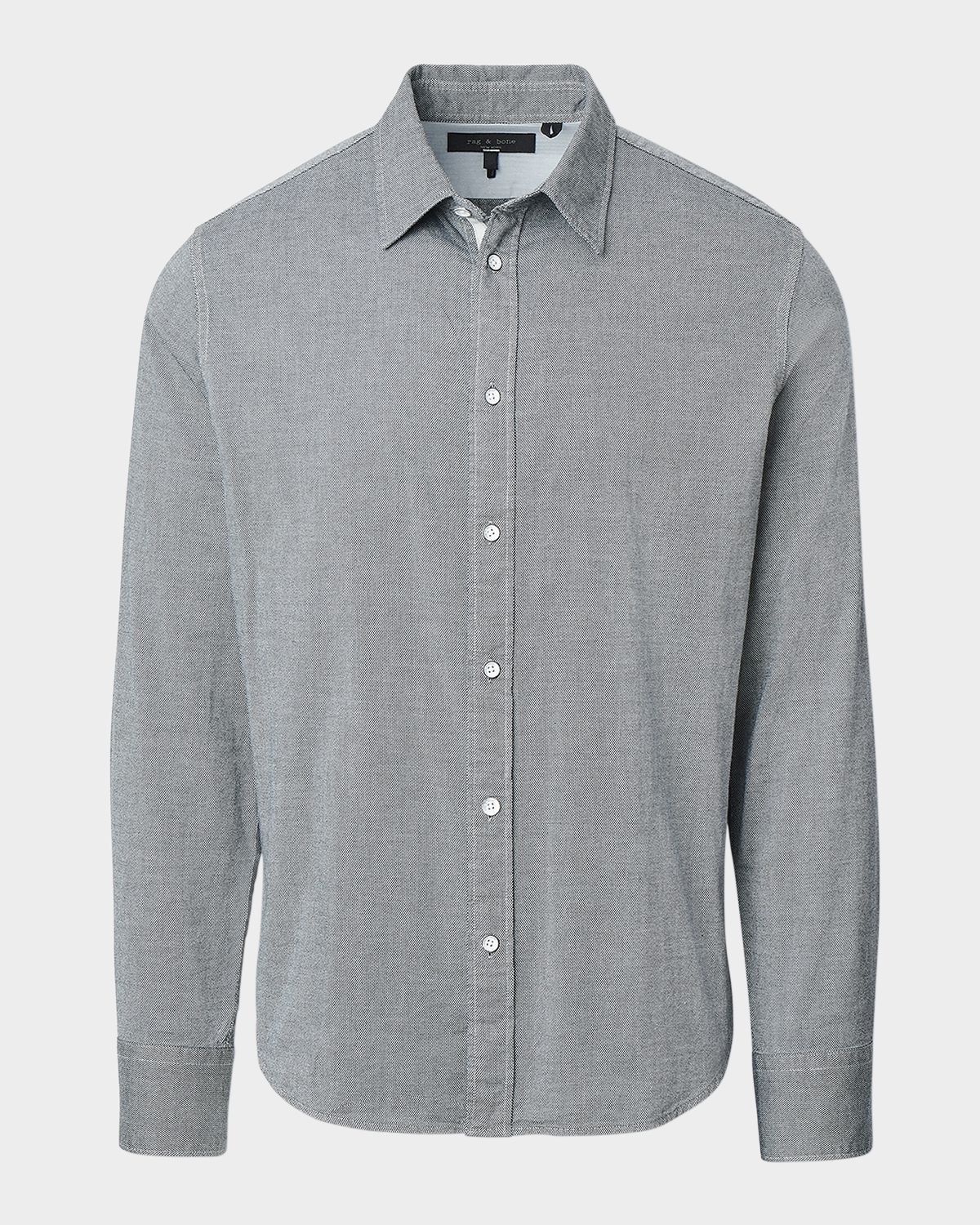 Rag & Bone Men 's Tomlin Stretch Dobby Button-Down Shirt
