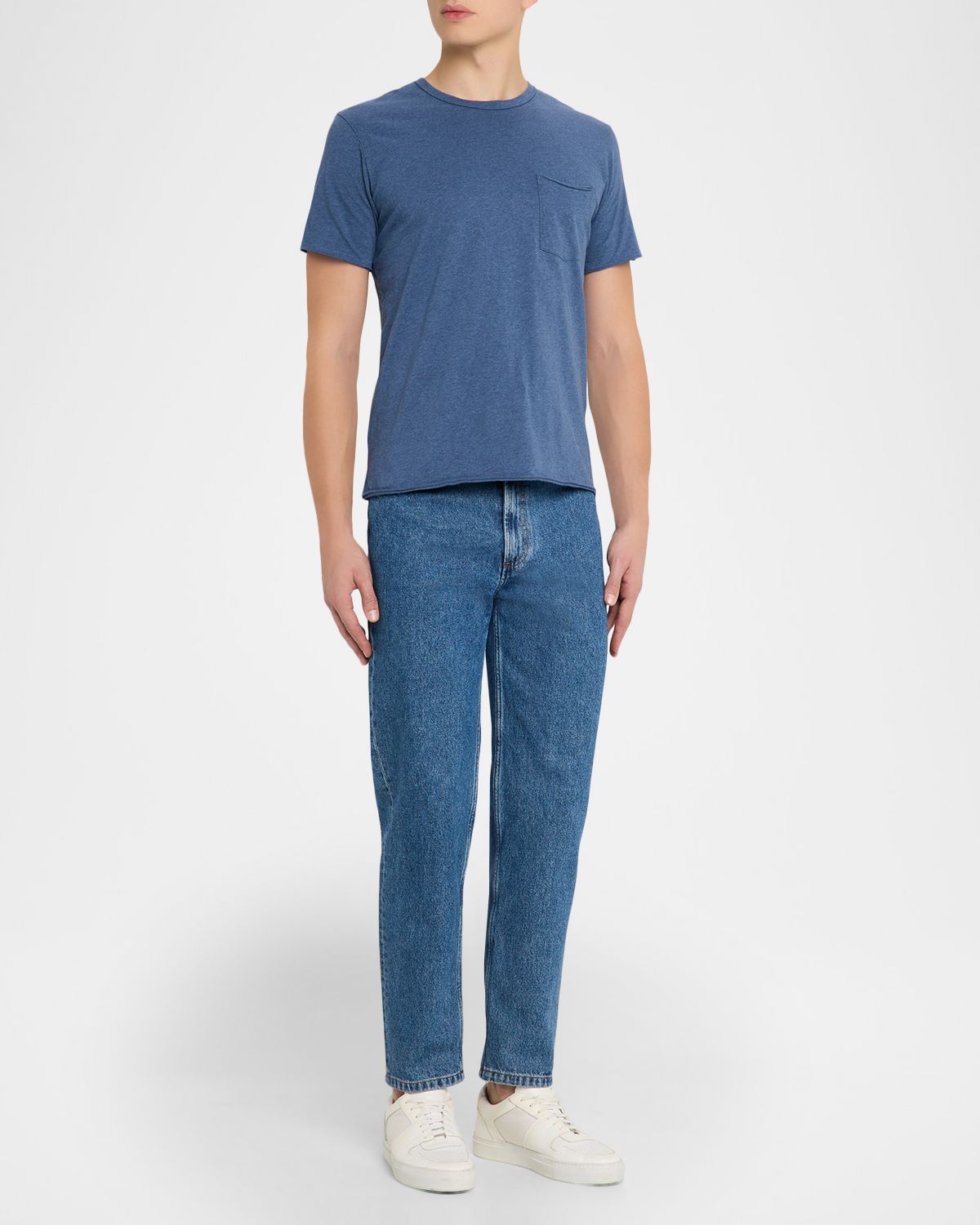 Rag & Bone Men 's Melange Cotton Pocket T-Shirt
