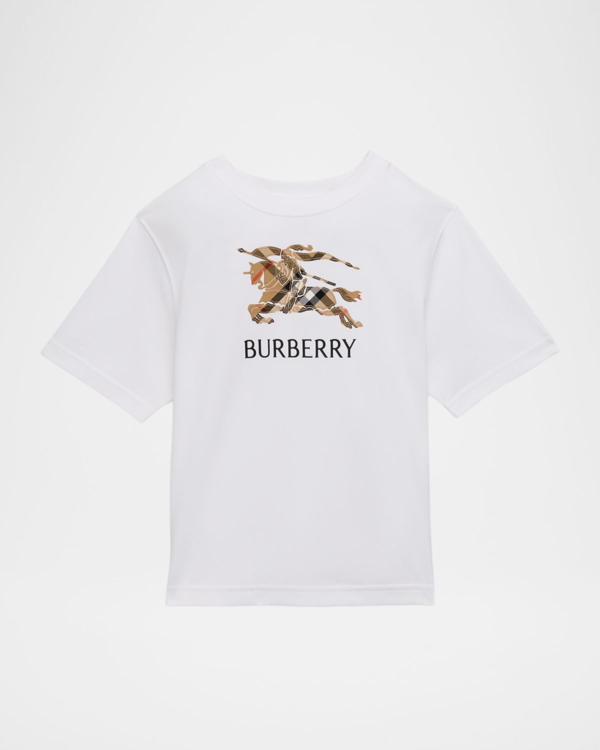 Burberry Girl 's Embroidered EKD Cotton T-Shirt, Size 6M-1