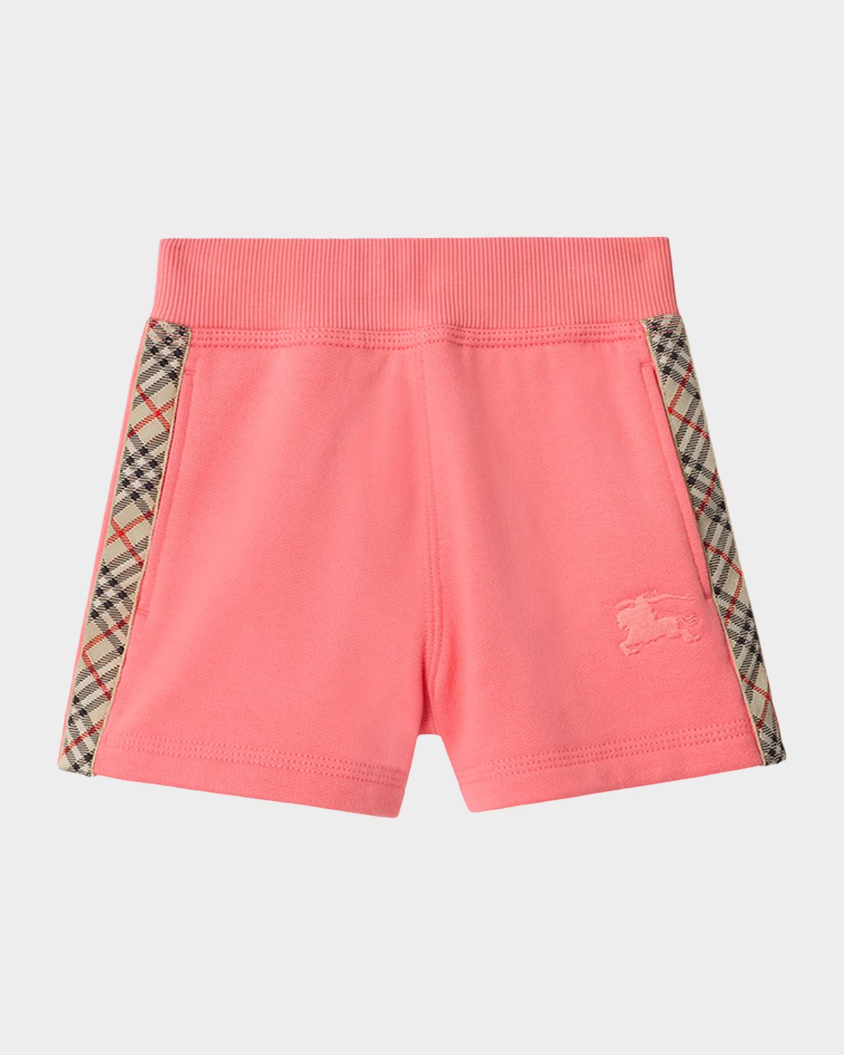 Burberry Girl 's Check-Trim Cotton Shorts, Size 6M-3