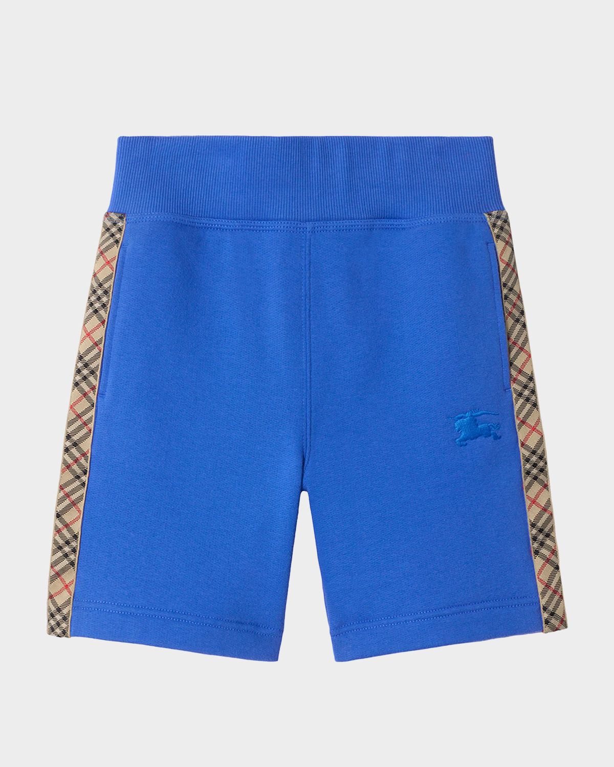 Burberry Boy 's Check-Trim Cotton Shorts, Size 3-14