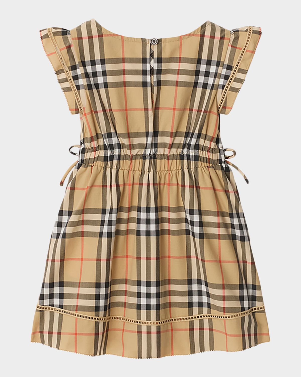 Burberry Girl 's Check Cotton Dress, Size 6M-3