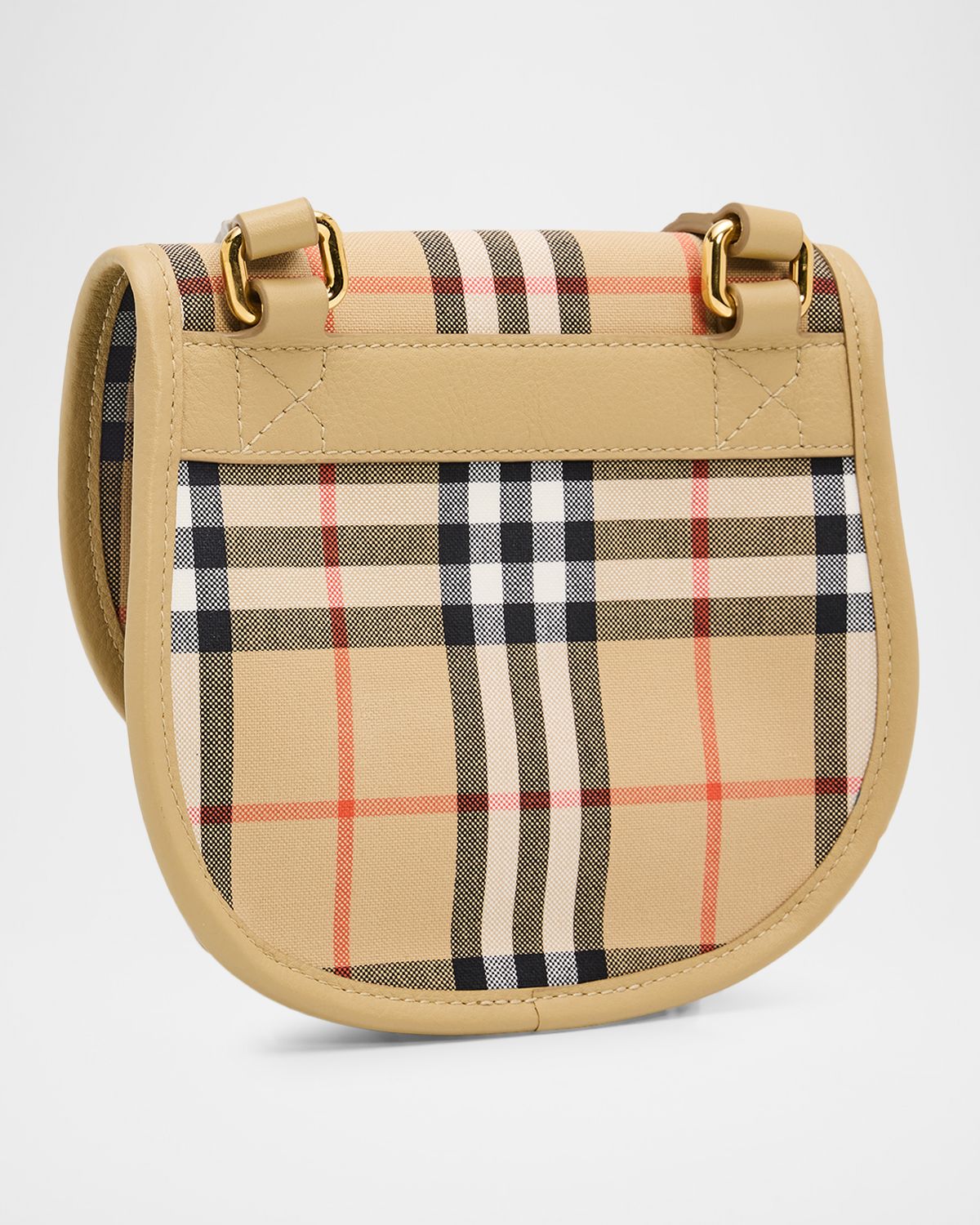 Burberry Girl 's Alice Cotton Canvas Saddle Bag