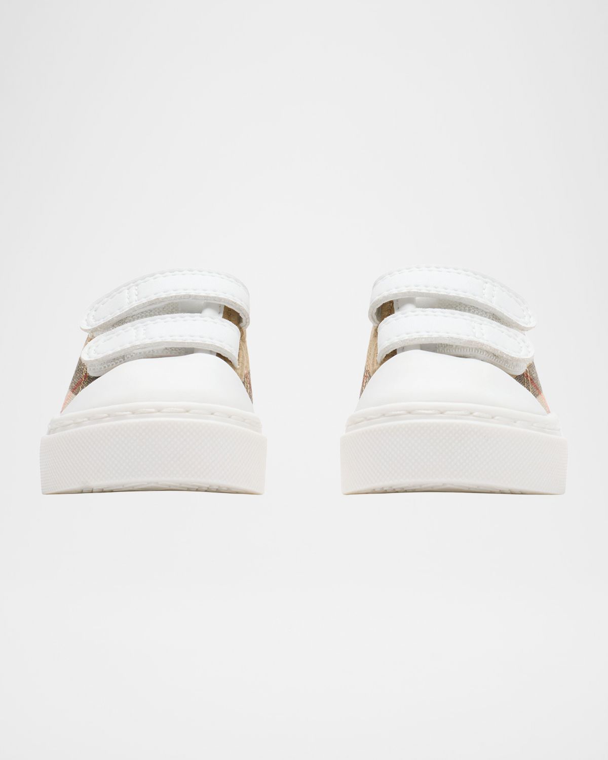 Burberry Kid 's Check Cotton Low-Top Sneakers, Toddlers