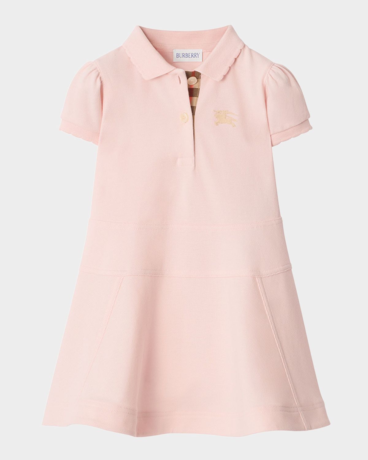 Burberry Girl 's Cotton Polo Shirt Dress, Size 6M-3