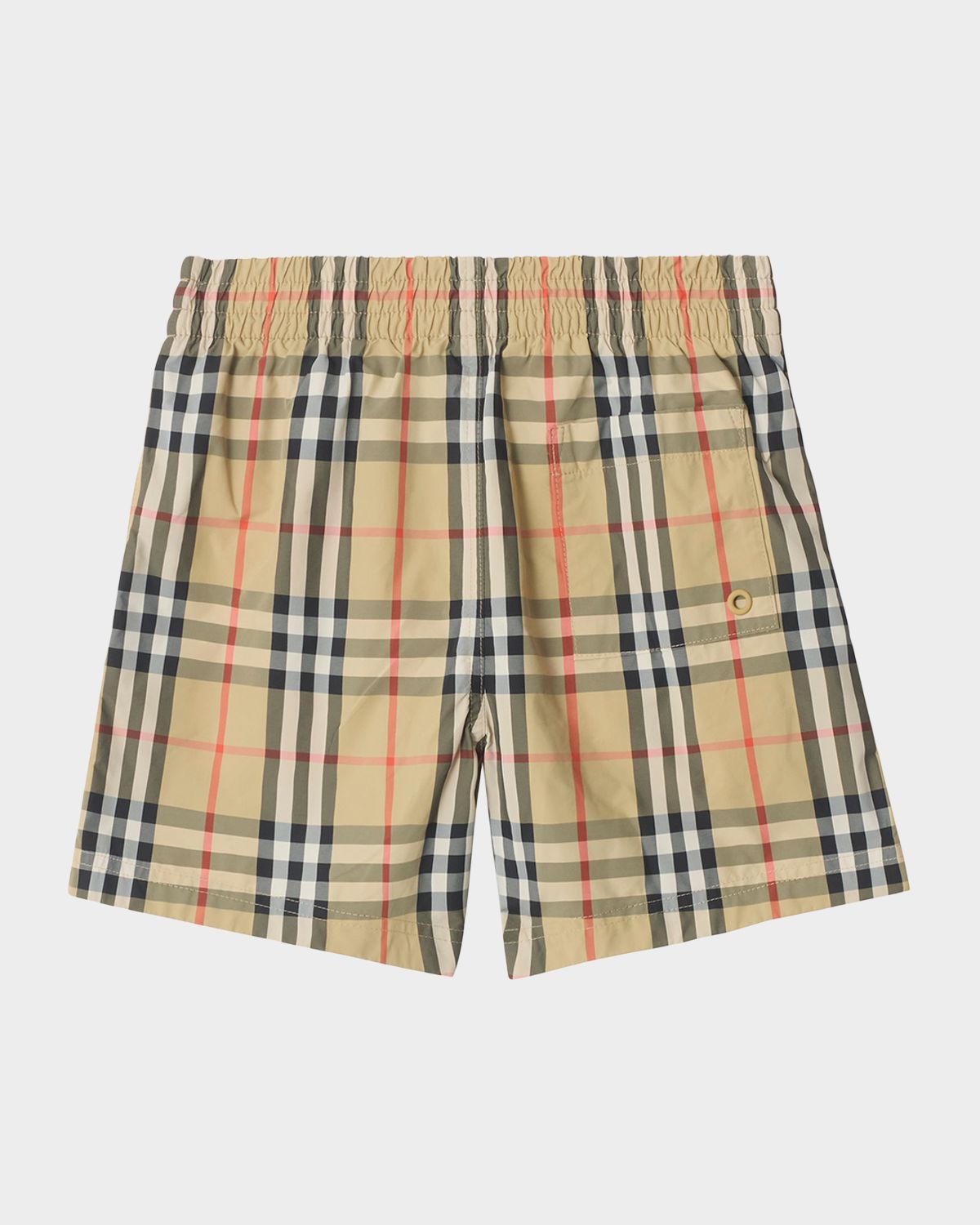 Burberry Boy 's Check Swim Shorts, Size 3-14
