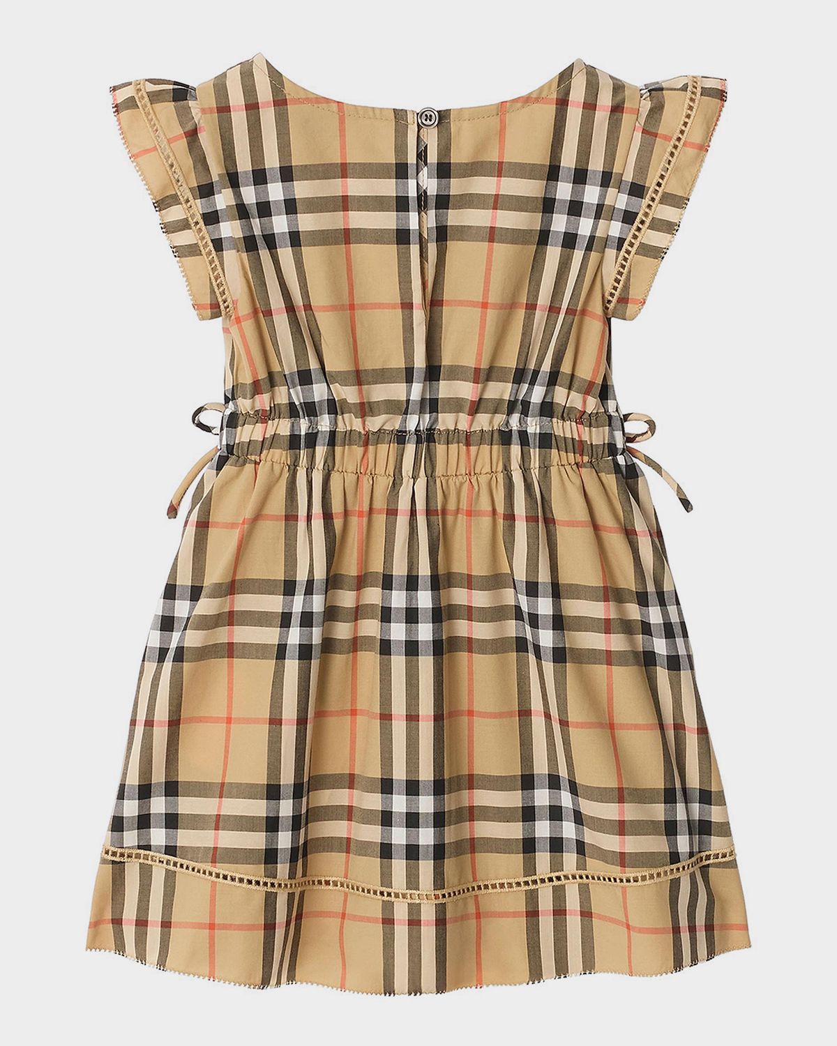 Burberry Girl 's Check Cotton Dress, Size 3-14