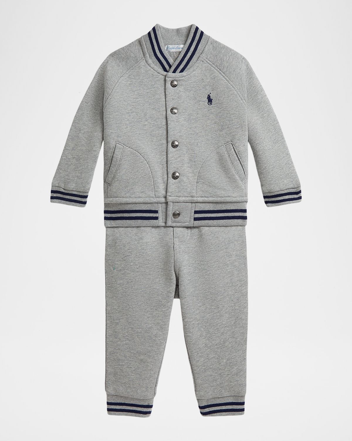 Polo Ralph Lauren Boy 's Seasonal Fleece Sweatshirt & Pants Set, Size 3M-24M