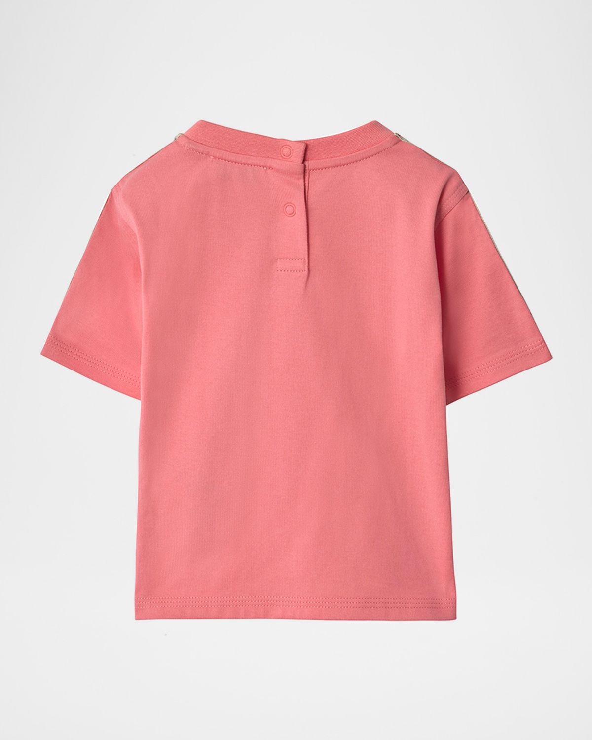 Burberry Kid 's Check-Trim Cotton T-Shirt, Size 6M-36M