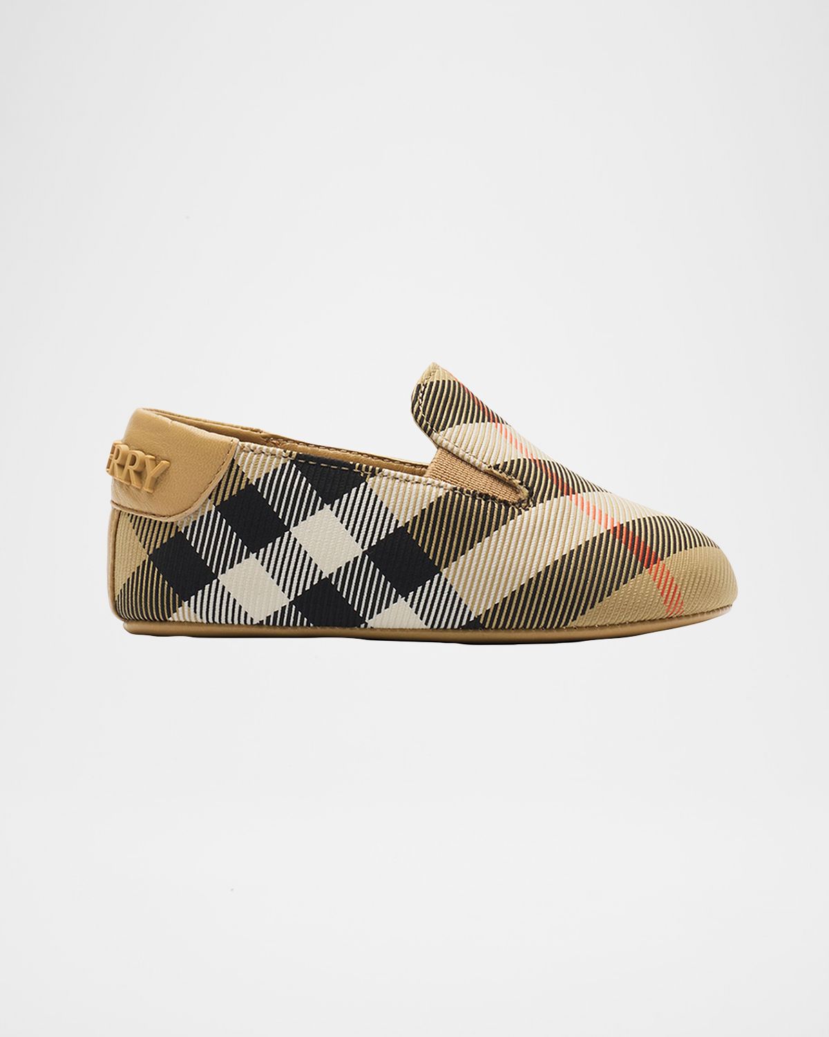 Burberry Kid 's Check Nylon-Blend Booties, Kids | Thumbnail 4 Burberry Kid 's Check Nylon-Blend Booties, Kids | Thumbnail 4