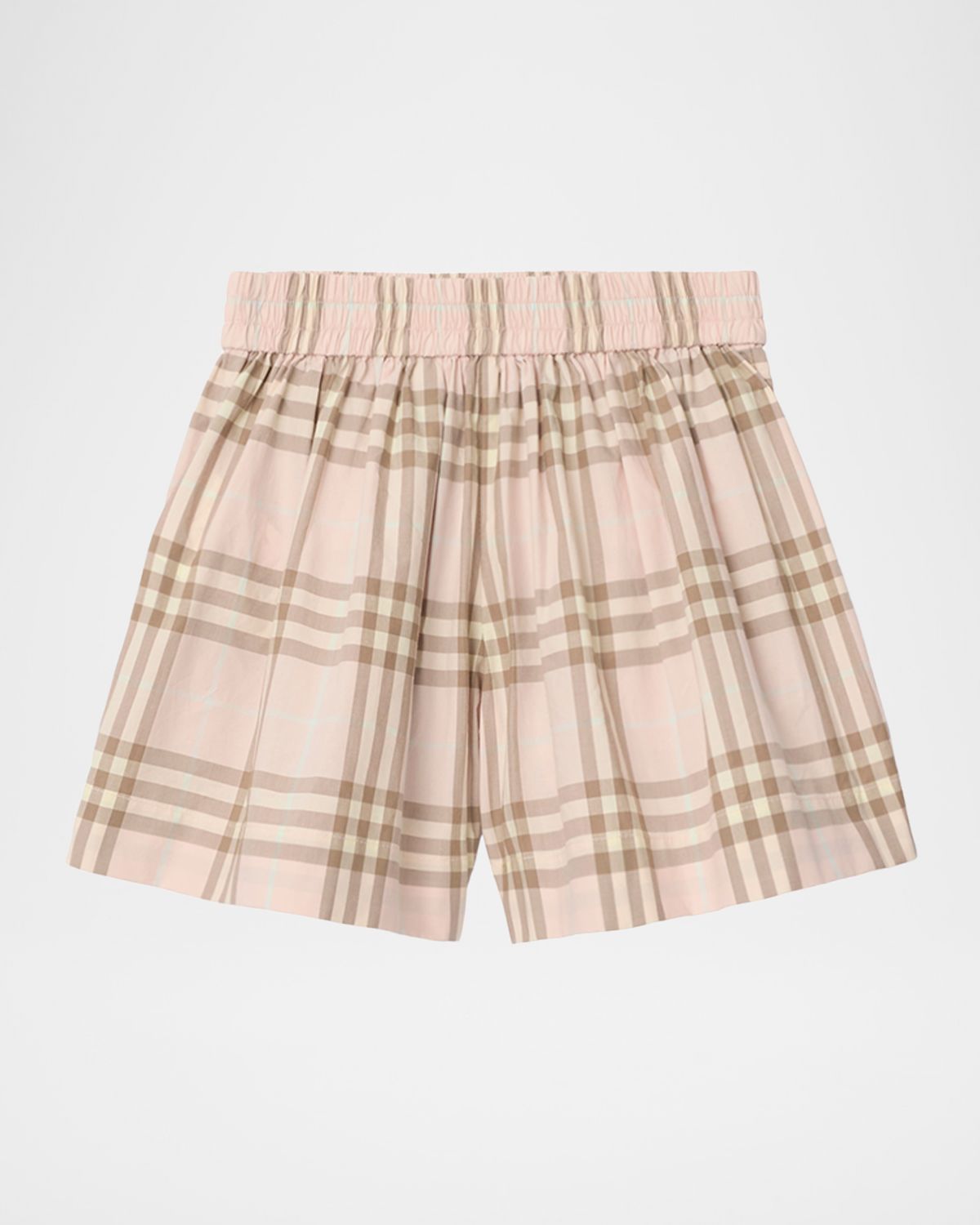 Burberry Kid 's Check Cotton Shorts, Size 3-14