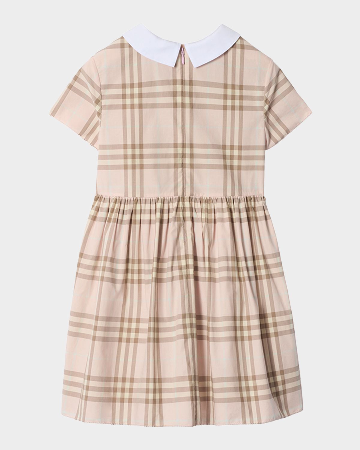 Burberry Girl 's Woven Check Cotton Dress, Size 3-14