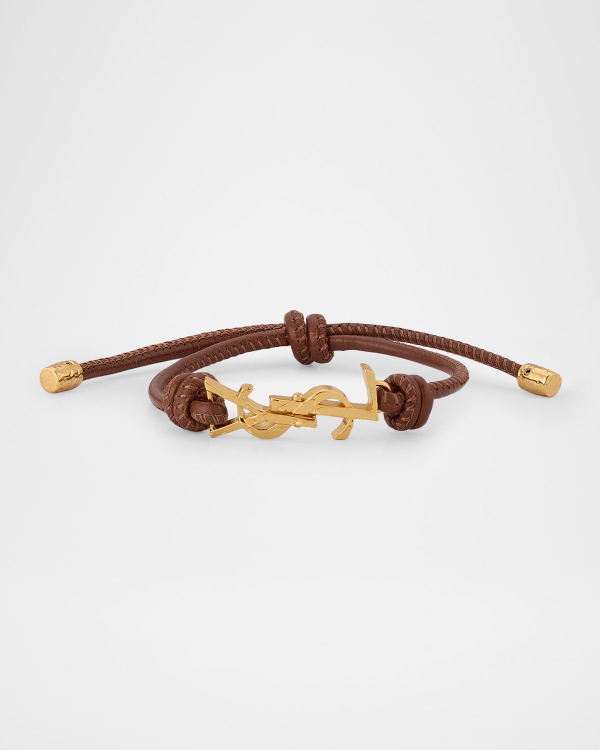 Saint Laurent YSL Leather Cord Bracelet
