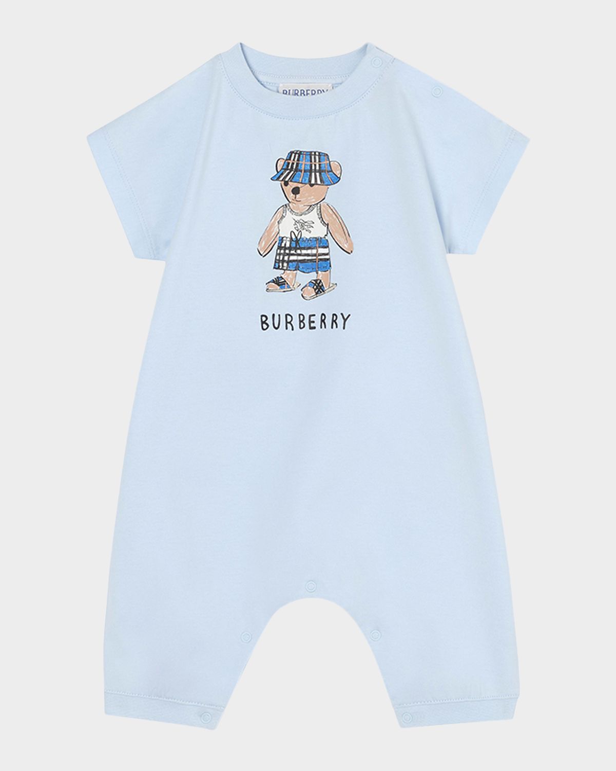 Burberry Boy 's Jensen Teddy Cotton Playsuit, Size 1M-18M