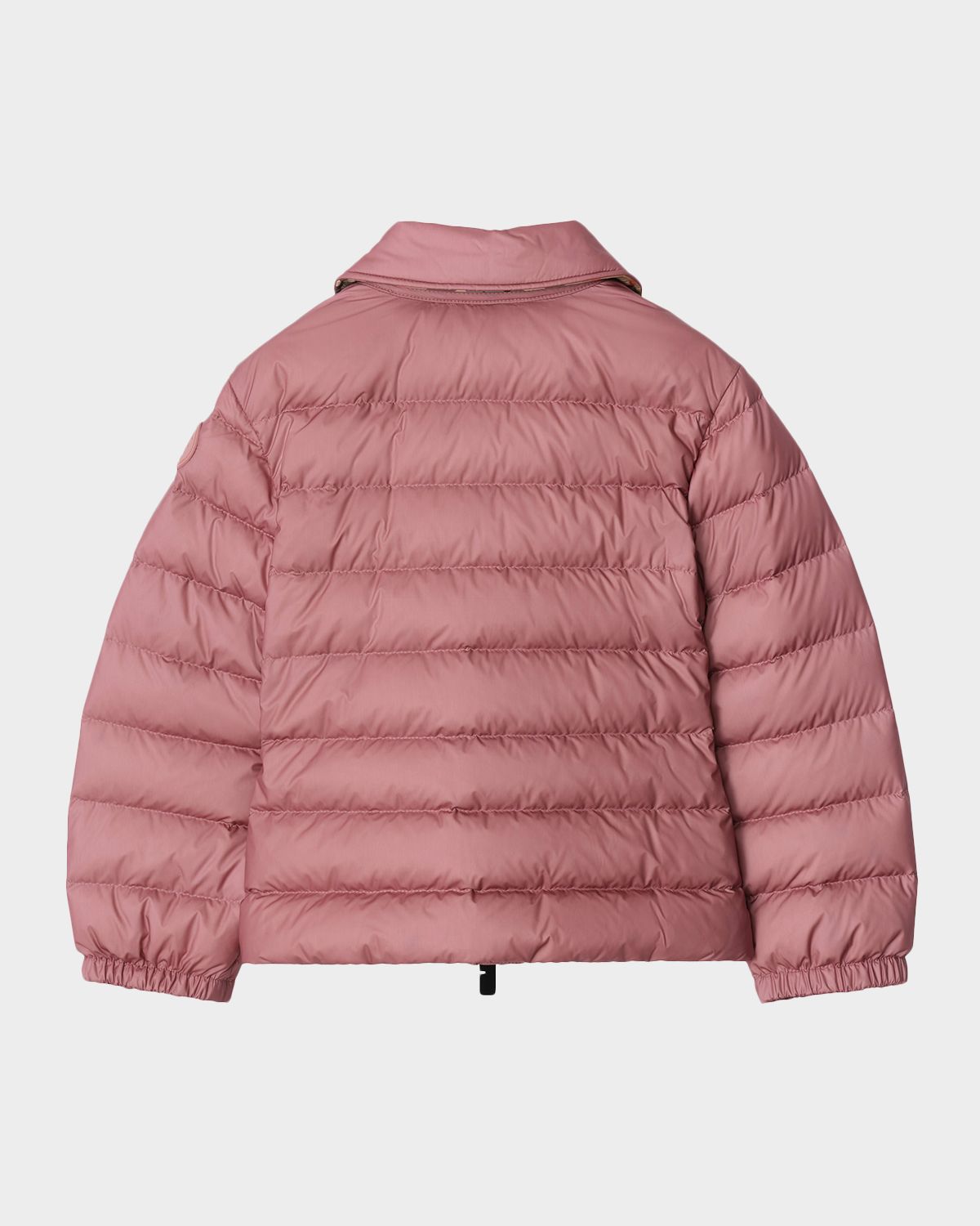 Burberry Girl 's Checker-Tape Nylon Puffer Jacket, Size 6-14