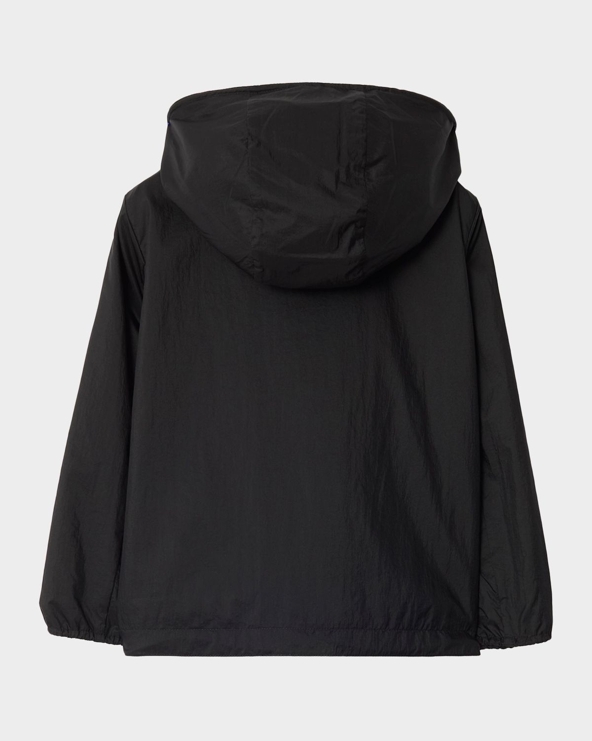 Burberry Boy 's Checker-Tape Nylon Hooded Jacket, Size 3-14