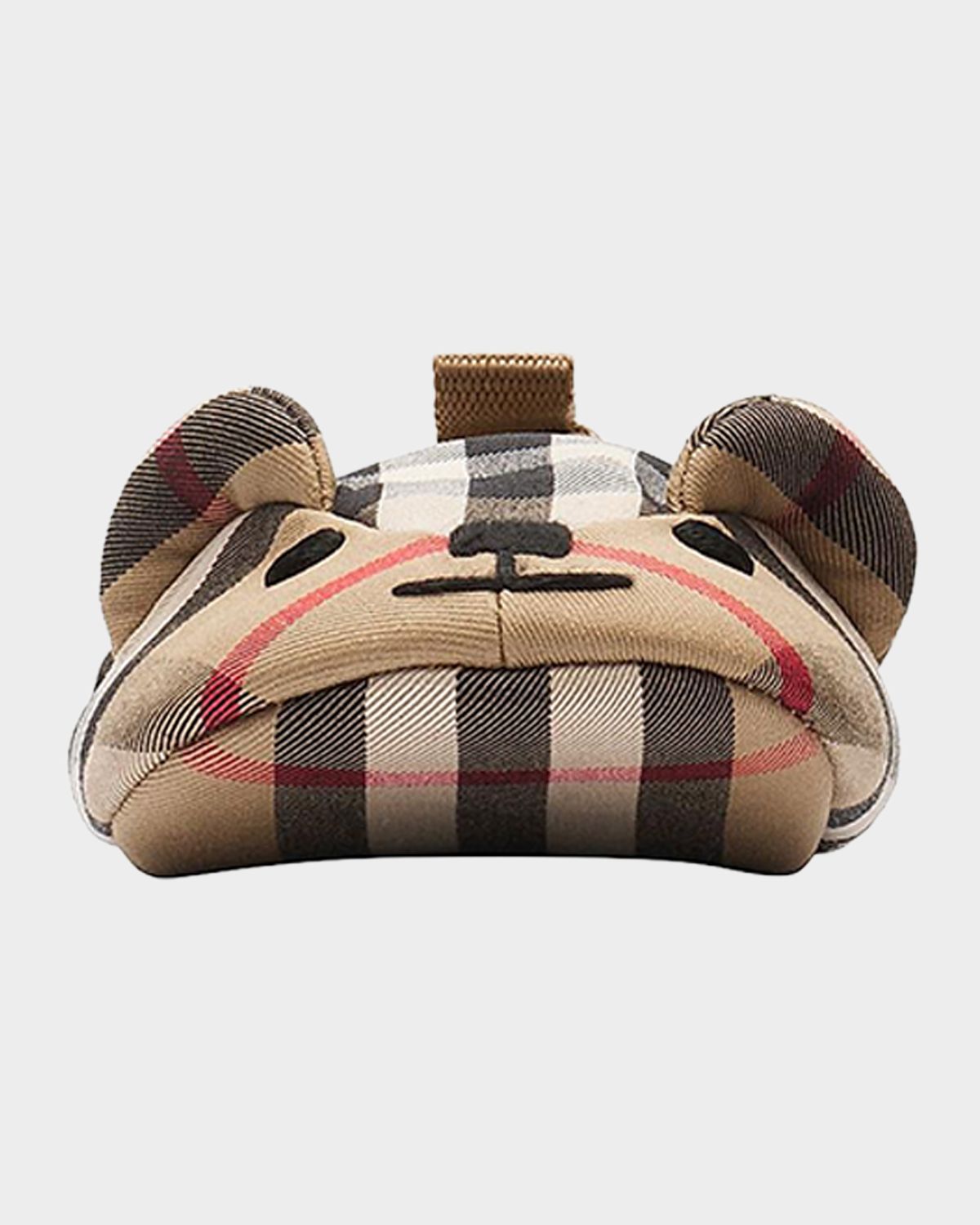 Burberry Girl 's Thomas Bear Check Cotton Booties, Size 0M-24M