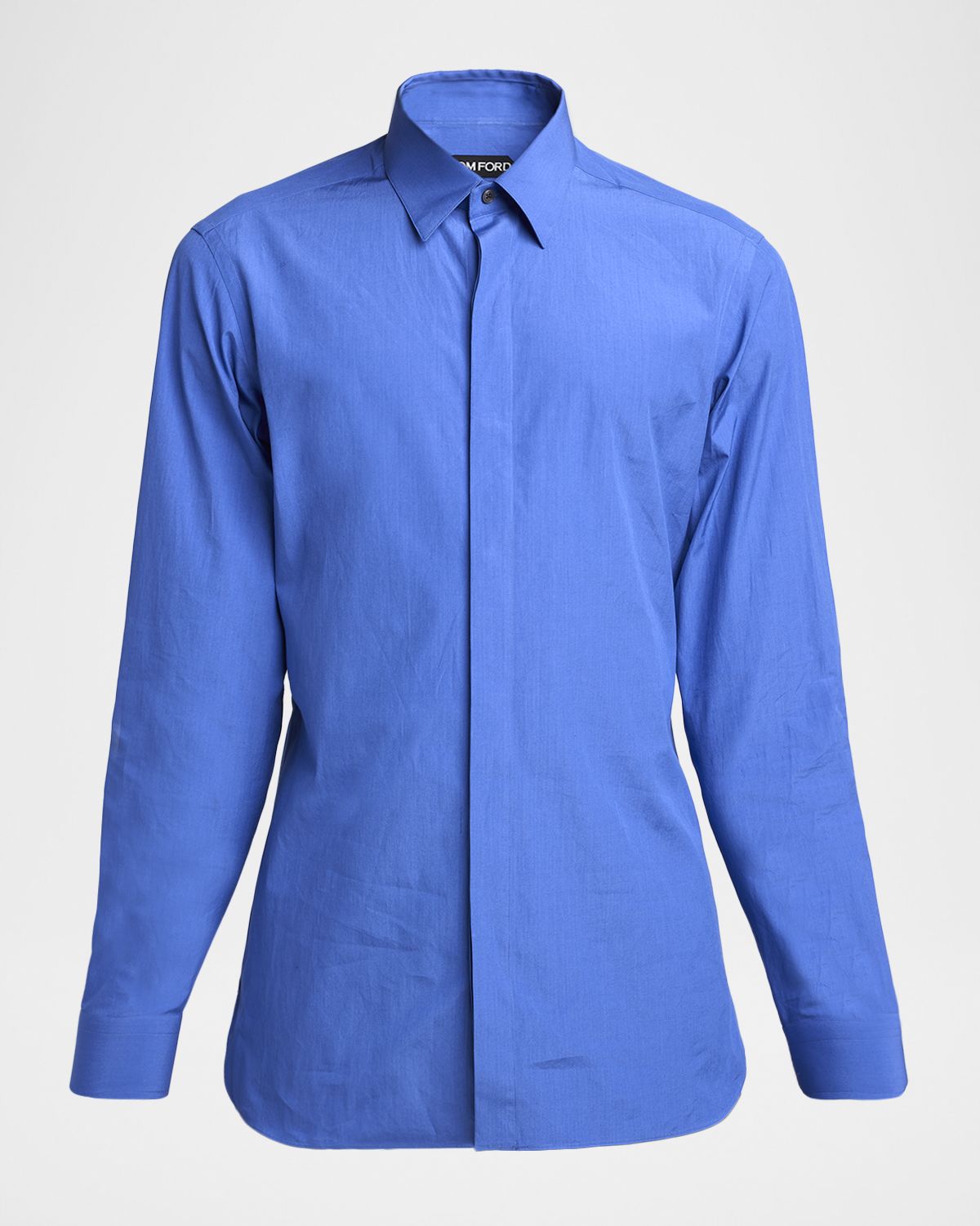 TOM FORD Men 's Piece-Dyed Cotton Poplin Dress Shirt