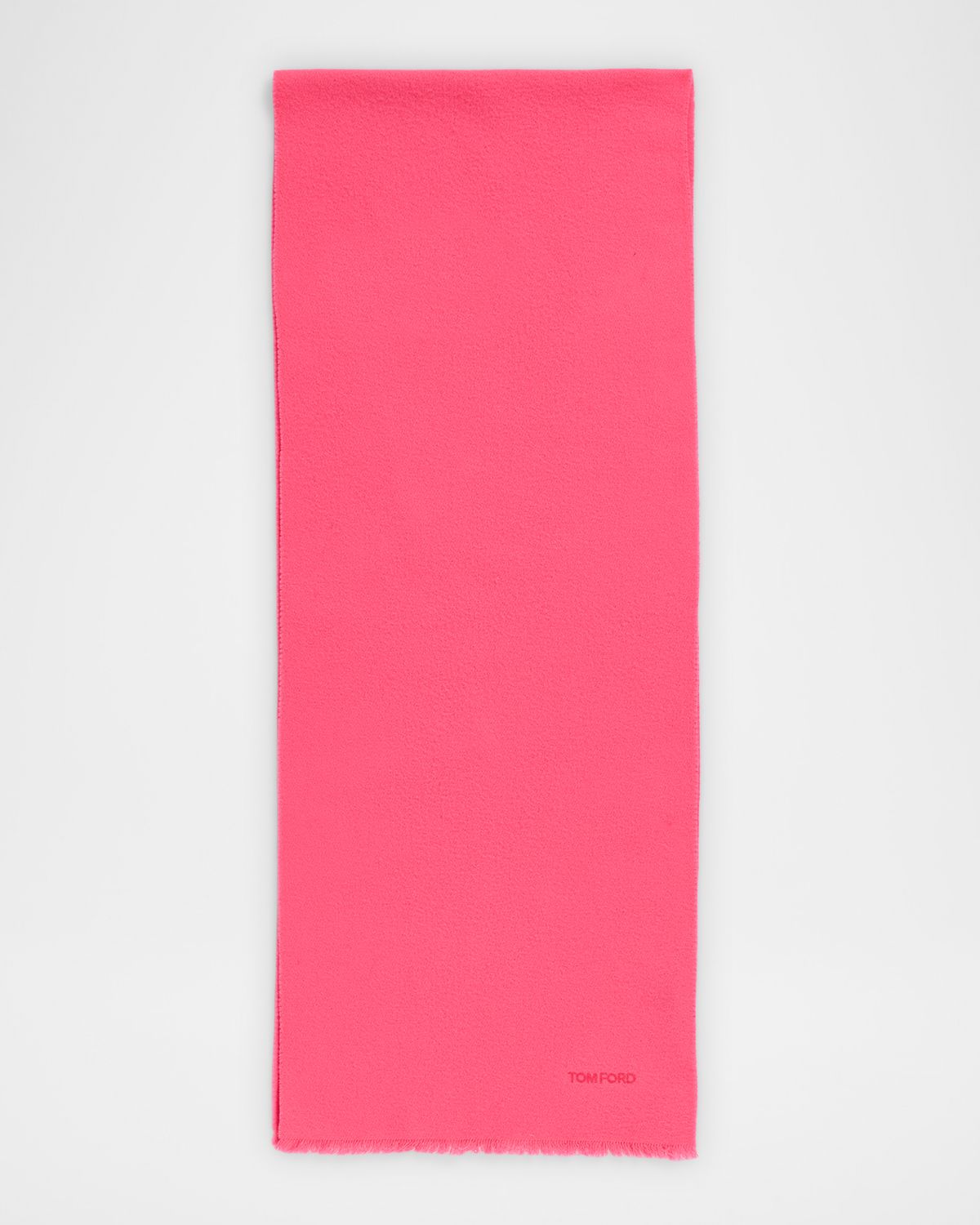 TOM FORD Men 's Cashmere Tonal Logo Scarf | Thumbnail 5
