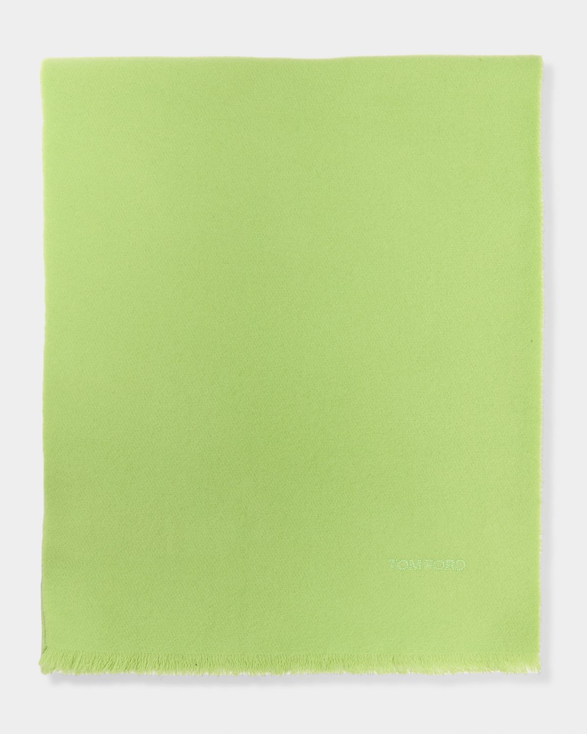 TOM FORD Men 's Cashmere Tonal Logo Scarf