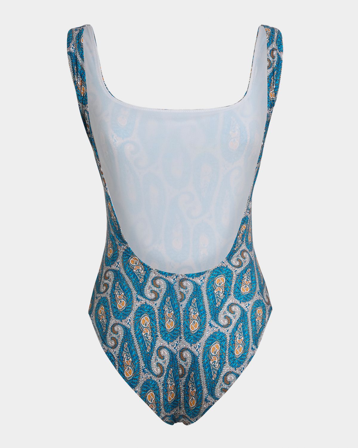 Etro Paisley Backless One-Piece Swimsuit