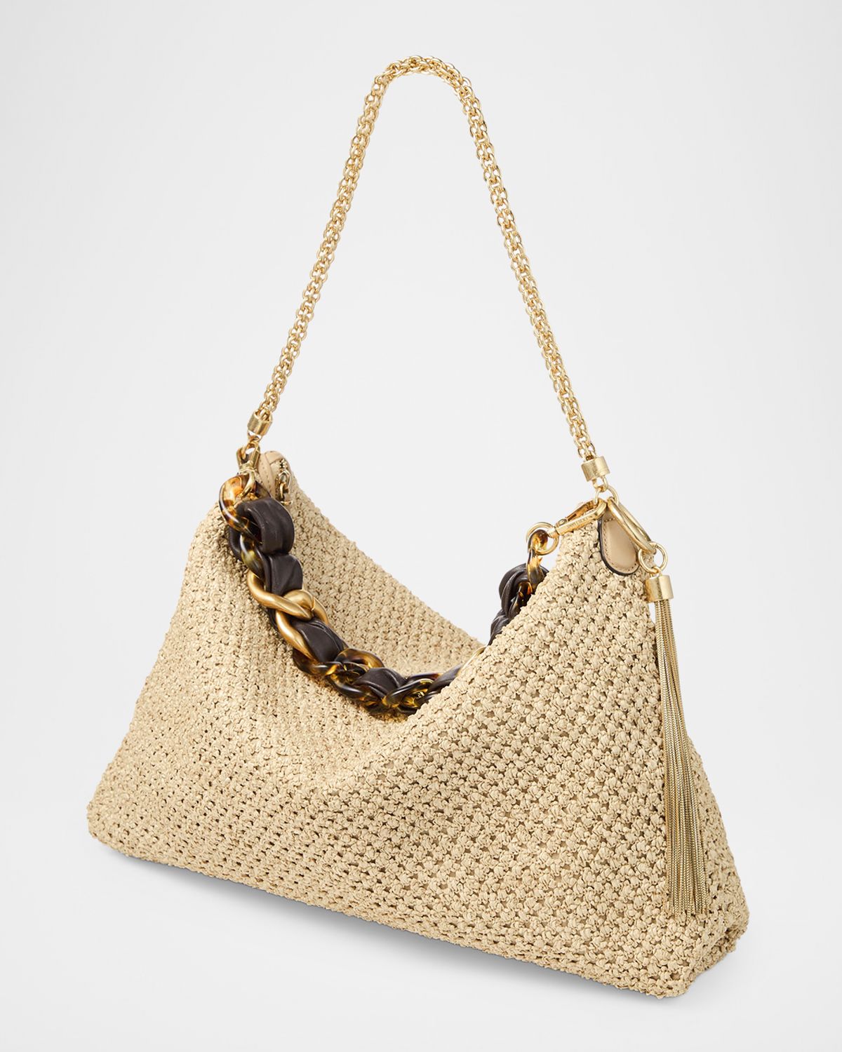 Jimmy Choo Riviera Capsule Callie Raffia Shoulder Bag | Thumbnail 2 Jimmy Choo Riviera Capsule Callie Raffia Shoulder Bag | Thumbnail 2