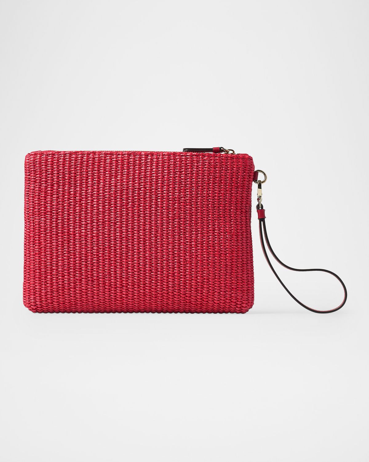 Jimmy Choo Riviera Capsule Raffia Flat Pouch Bag | Thumbnail 3 Jimmy Choo Riviera Capsule Raffia Flat Pouch Bag | Thumbnail 3